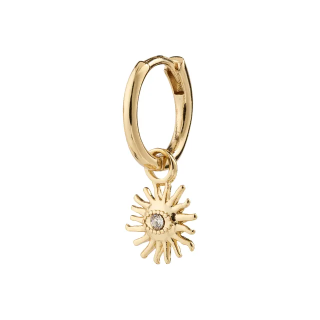 pilgrim-titania-single-ohrring-gold-mit-sonne-und-preciosa-kristall image 1