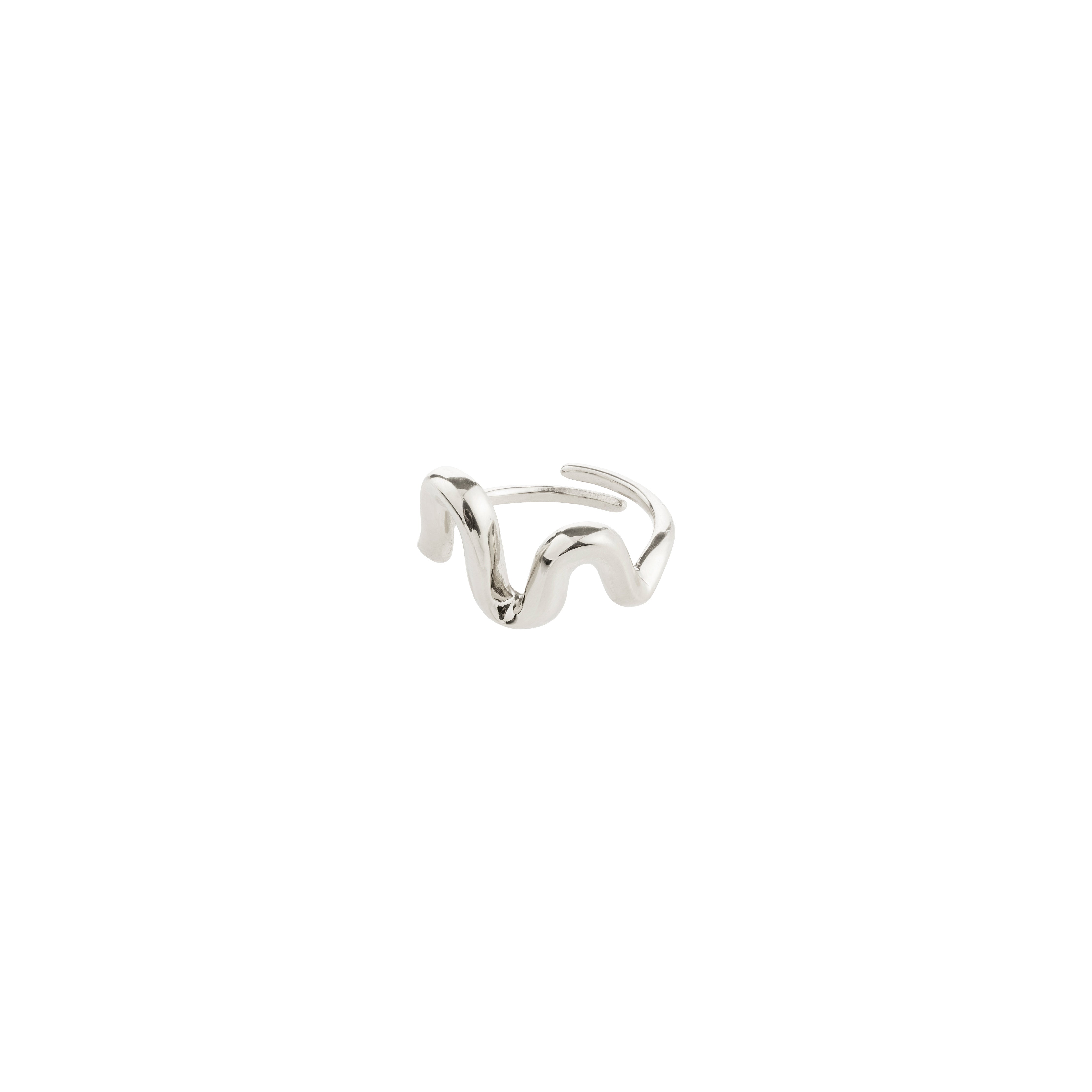 pilgrim-aiko-ring-versilbert-verstellbar-im-wellen-design image 1