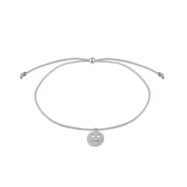 xenox-happy-armband-925-sterlingsilber-rhodiniert-mit-smiley image 1