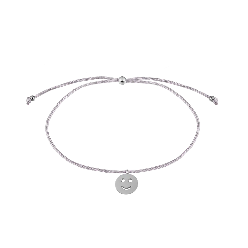 xenox-happy-armband-925-sterlingsilber-rhodiniert-mit-smiley image 1