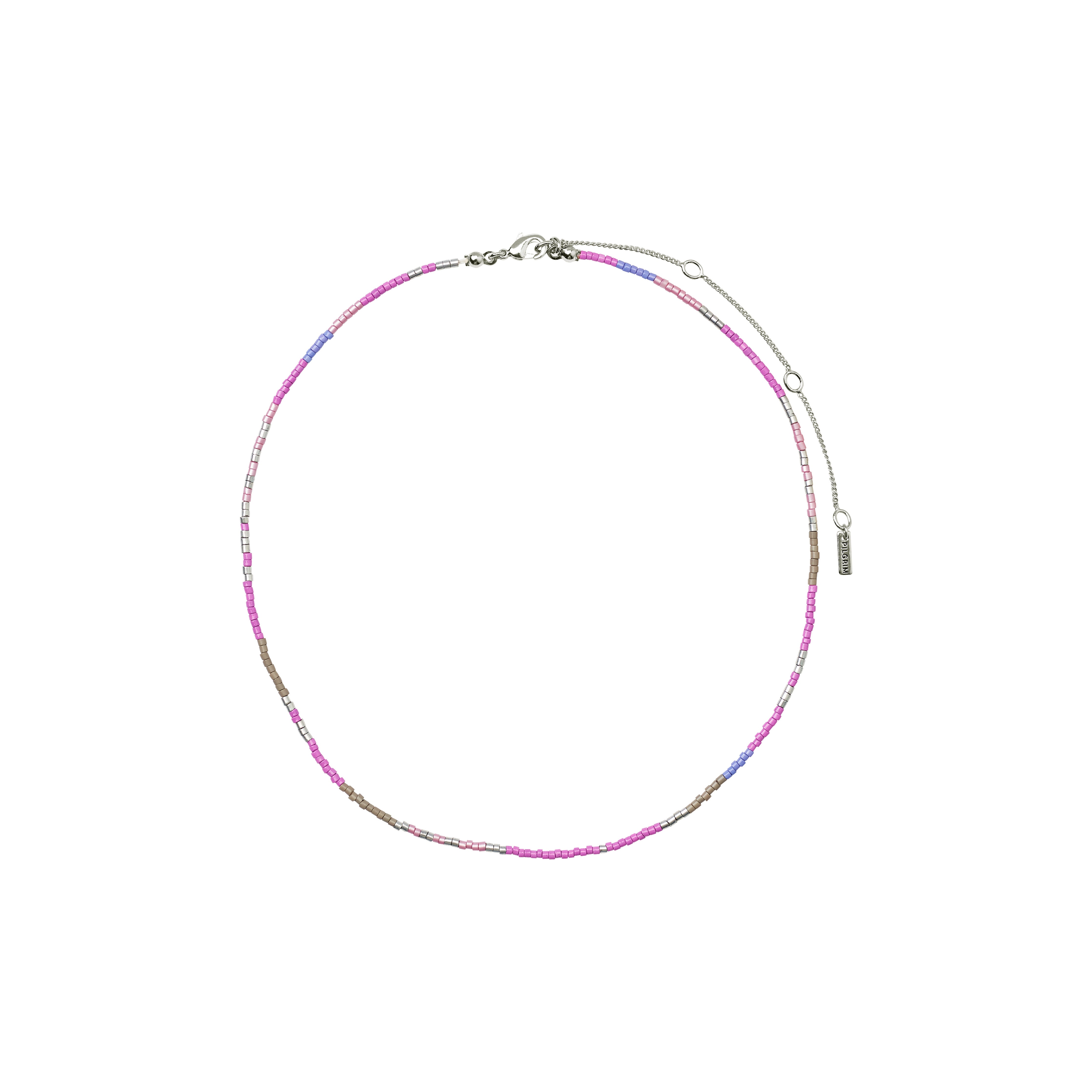 pilgrim-alison-halskette-lila-versilbert-glasperlen-36-cm-9-cm image 1