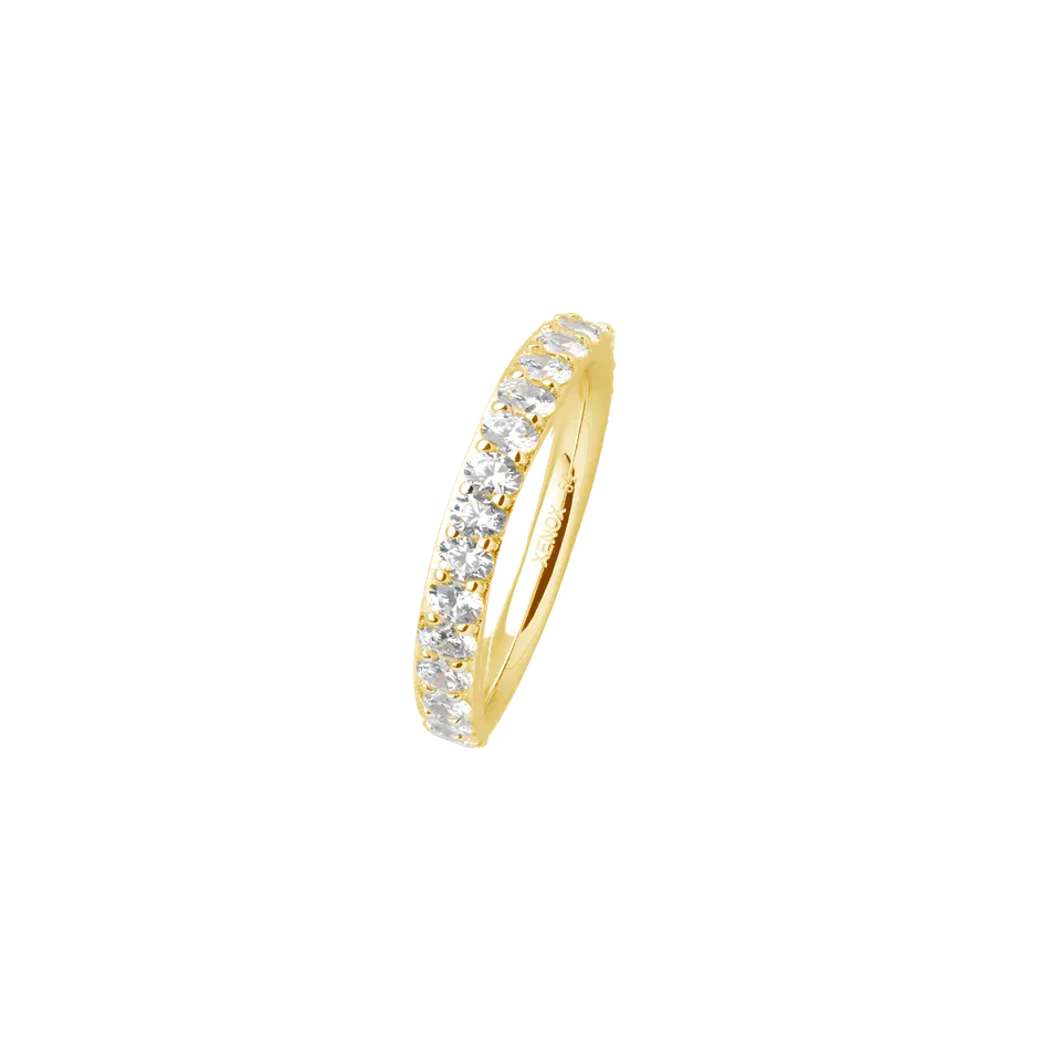 xenox-krappe-ring-925-sterlingsilber-18k-vergoldet-mit-zirkonia image 1