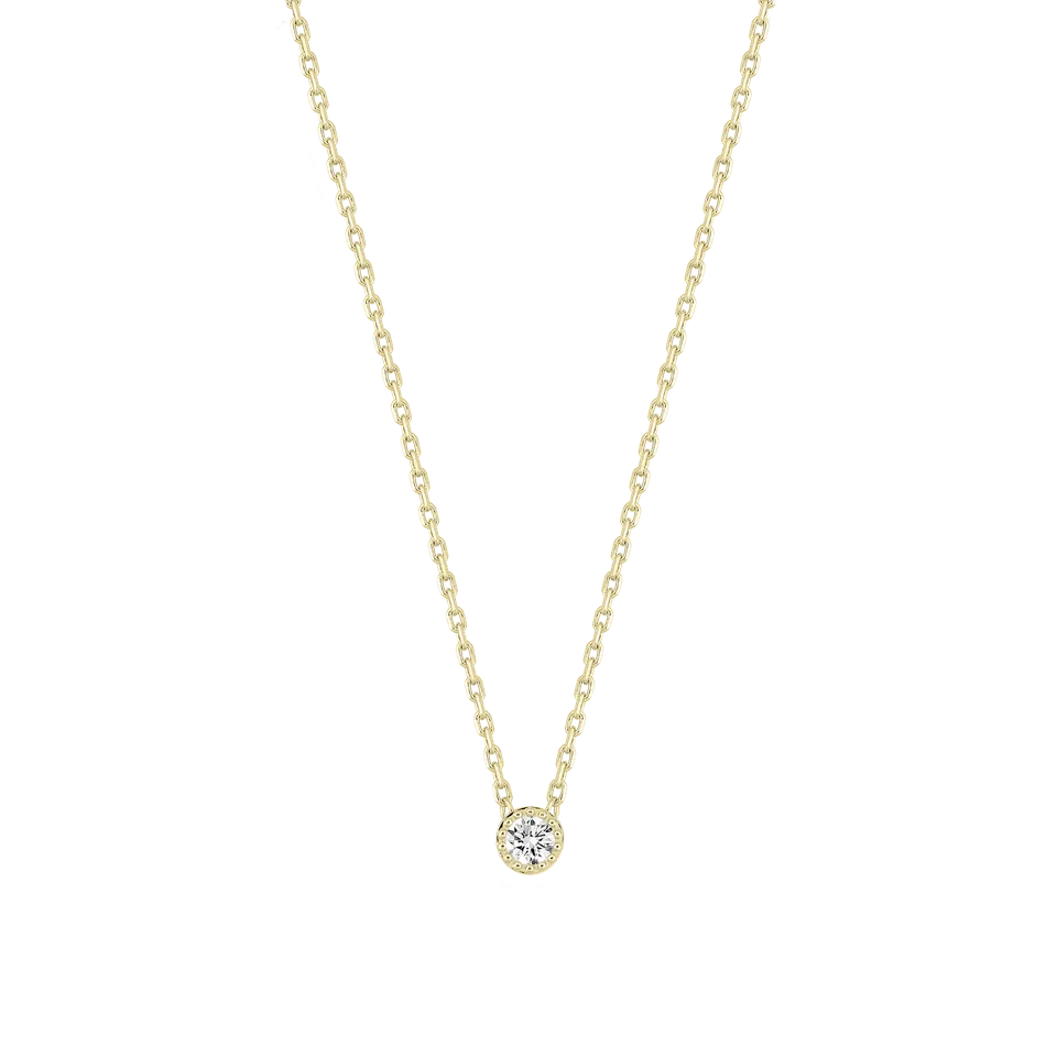 xenox-beaded-zarge-halskette-xl3006g-925-sterlingsilber-mit-lab-grown-diamonds image 1