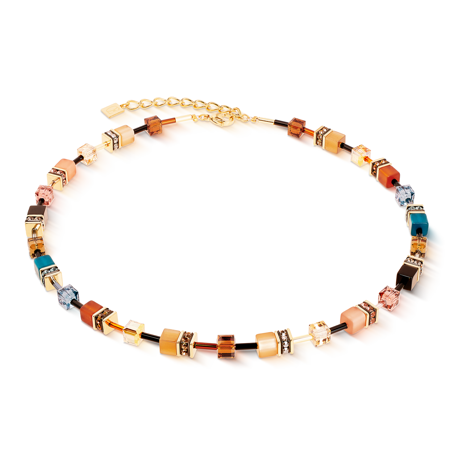 coeur-de-lion-geocube-iconic-halskette-earth-mirage-gold image 1