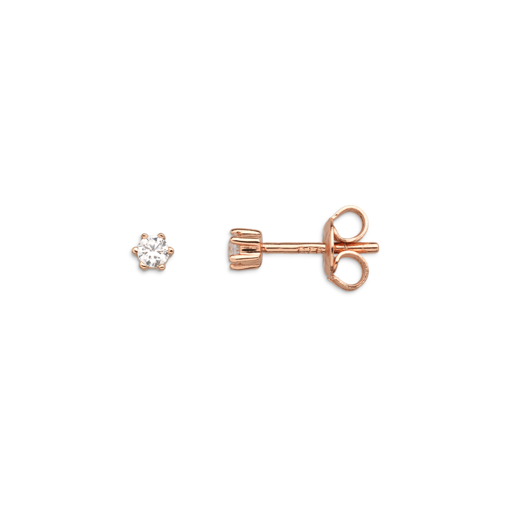 xenox-krappe-ohrringe-925-sterlingsilber-ros-vergoldet-mit-zirkonia image 1