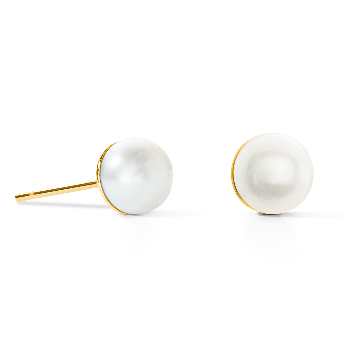 coeur-de-lion-pearl-edition-ohrstecker-classic-s-wasserperle-gold-0-5-cm image 2