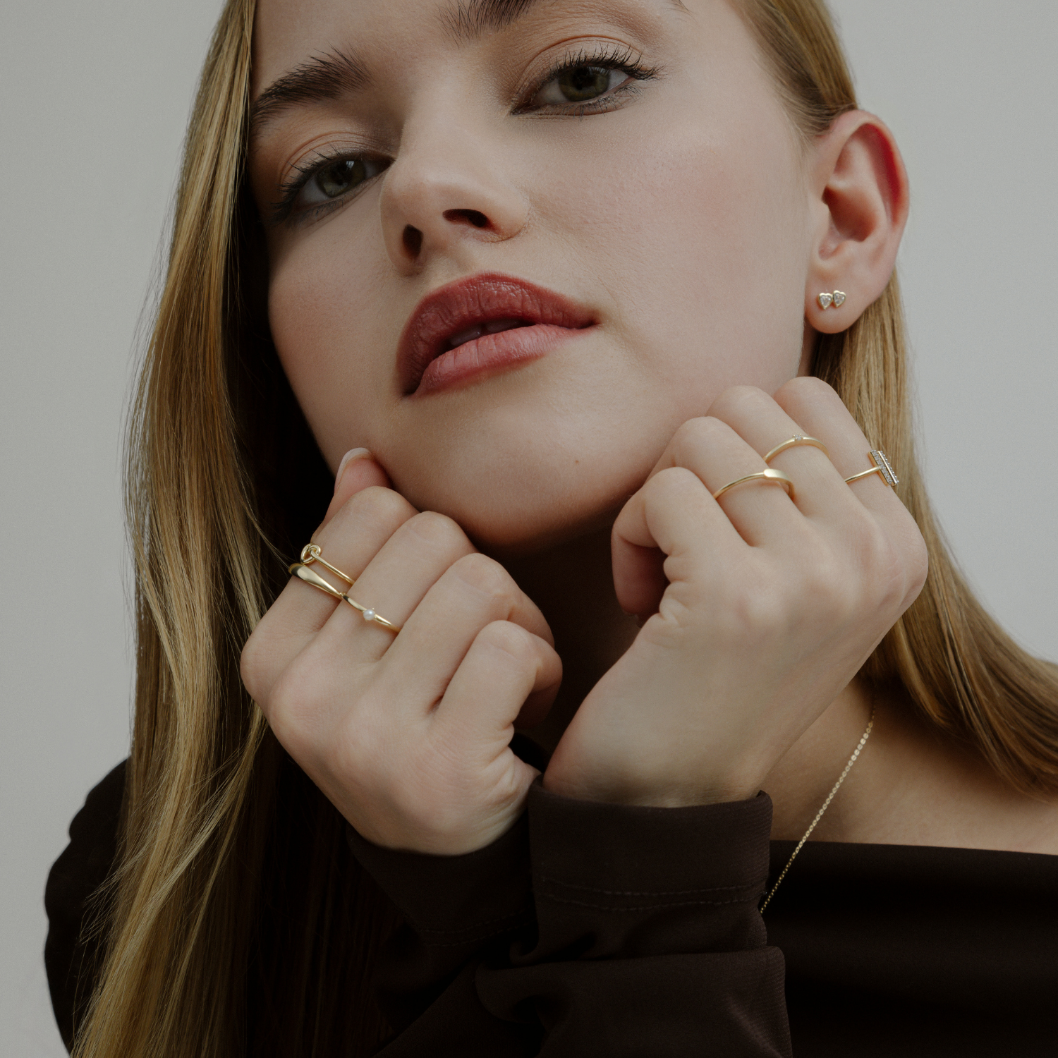 xenox-fine-karla-ring-585-gelbgold-mit-zirkonia-solit-r image 3