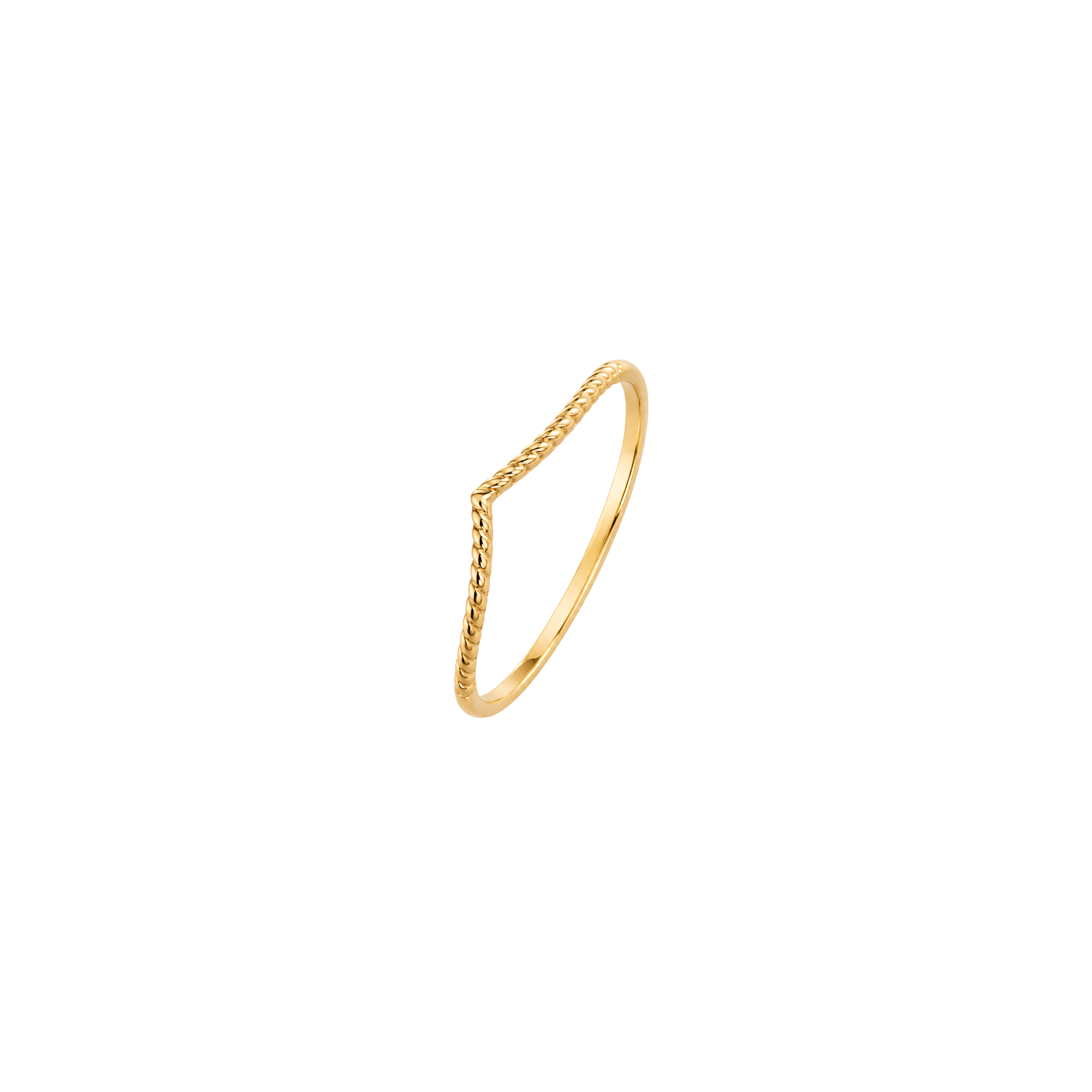 xenox-fine-wishbone-ring-585-gelbgold-v-form-gedreht image 1