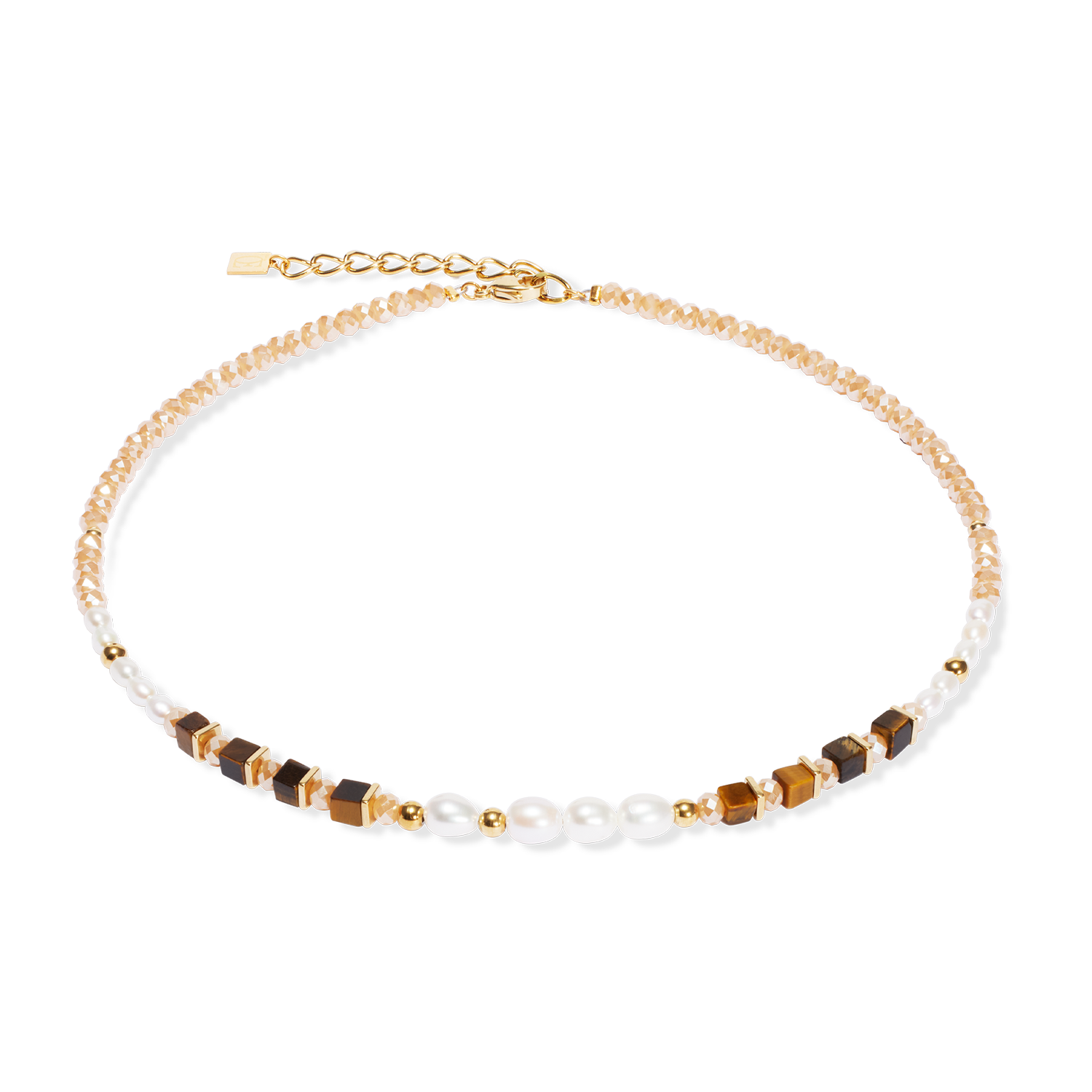 coeur-de-lion-cosmic-pearls-halskette-deep-gold-mit-s-wasserperlen image 1