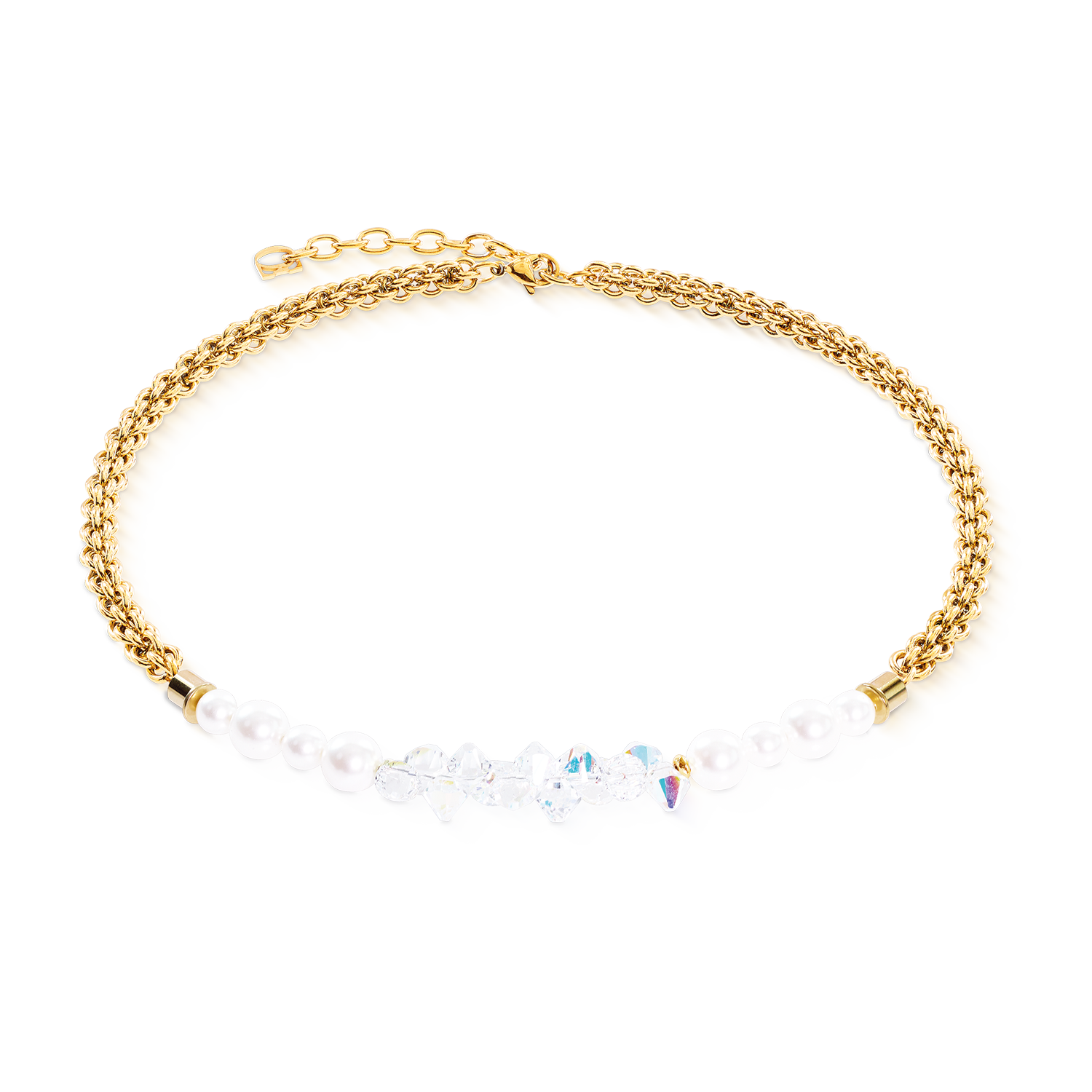 coeur-de-lion-halskette-dancing-crystals-fusion-gold-42-6-cm image 1