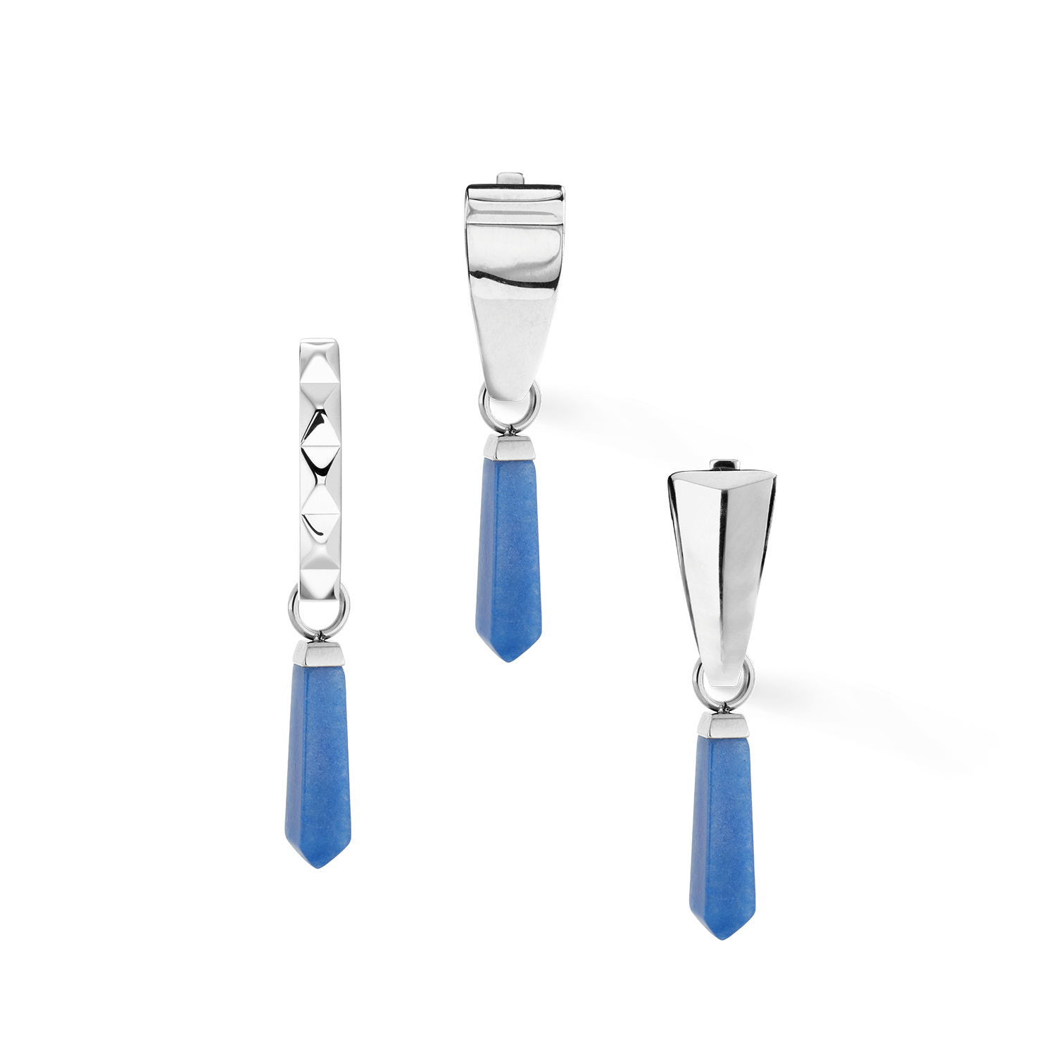 coeur-de-lion-ear-me-up-charm-obelisk-silber-blau-sodalith-paar image 3