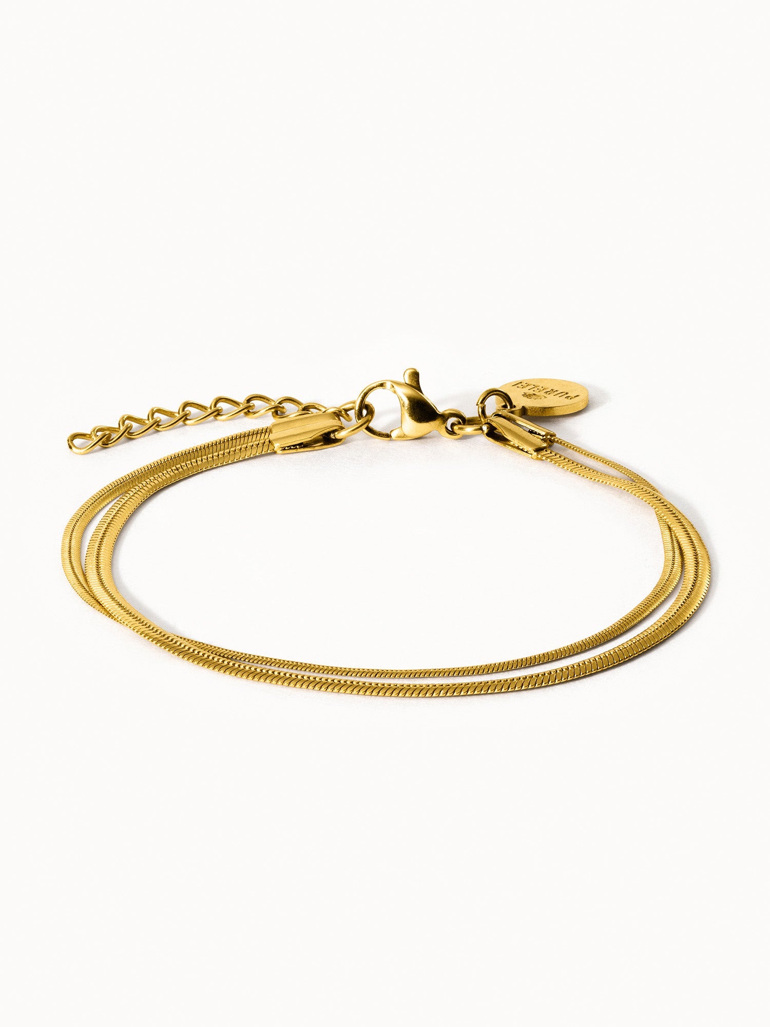 purelei-two-layers-armband-zweilagig-schlangenkette image 1