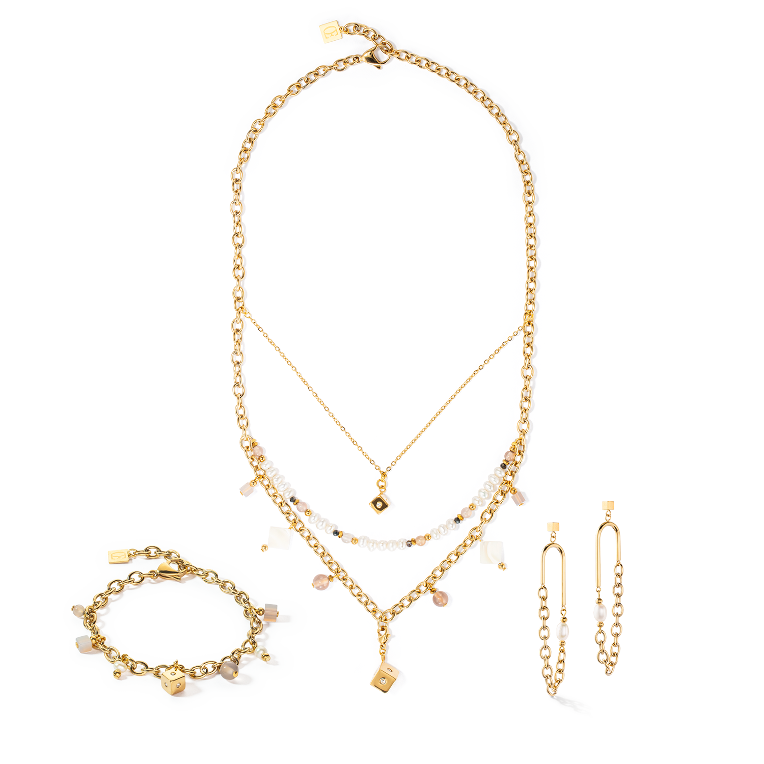 coeur-de-lion-ohrringe-boho-s-wasserperlen-gold-wei image 3