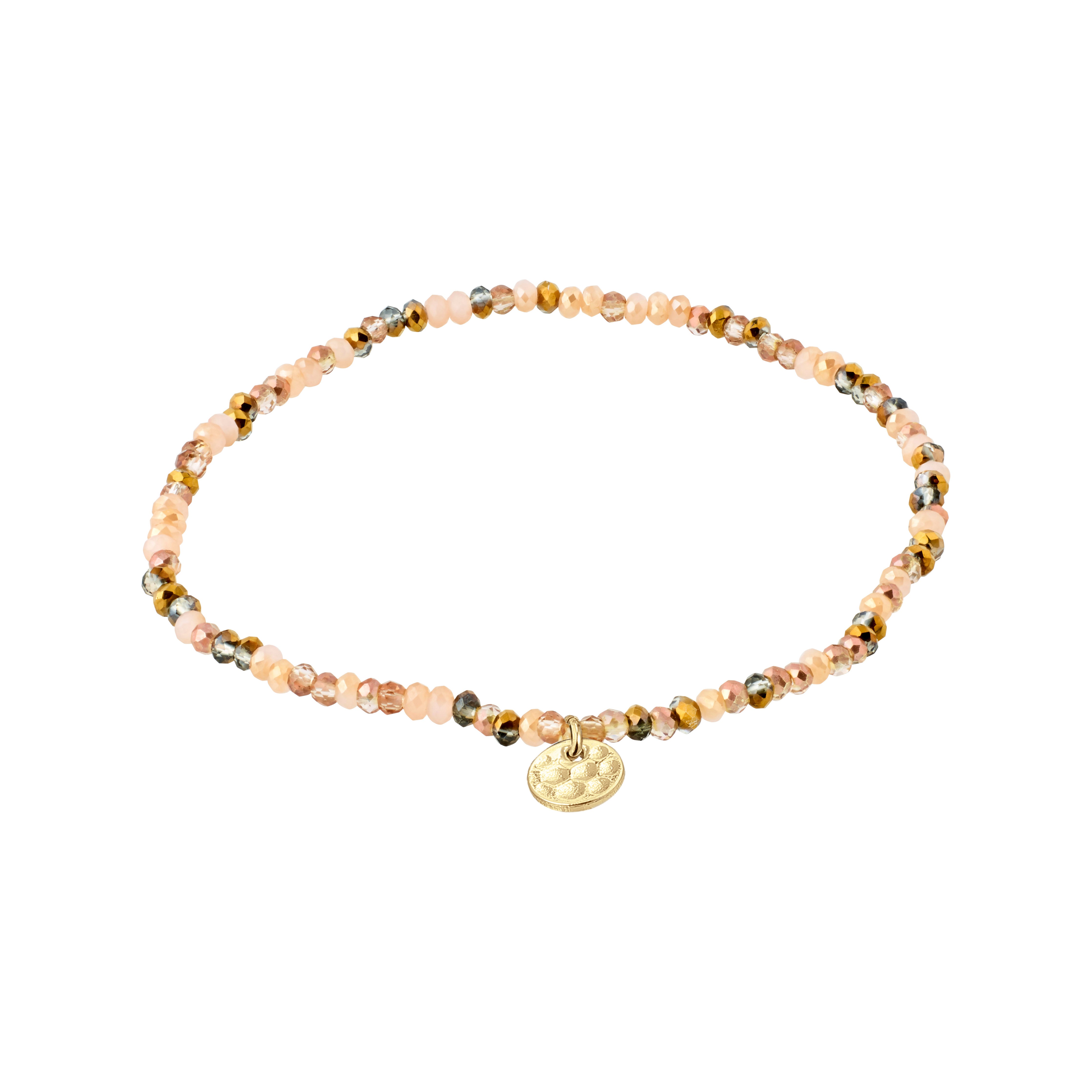 pilgrim-indie-armband-braun-mix-vergoldet-17-cm image 1