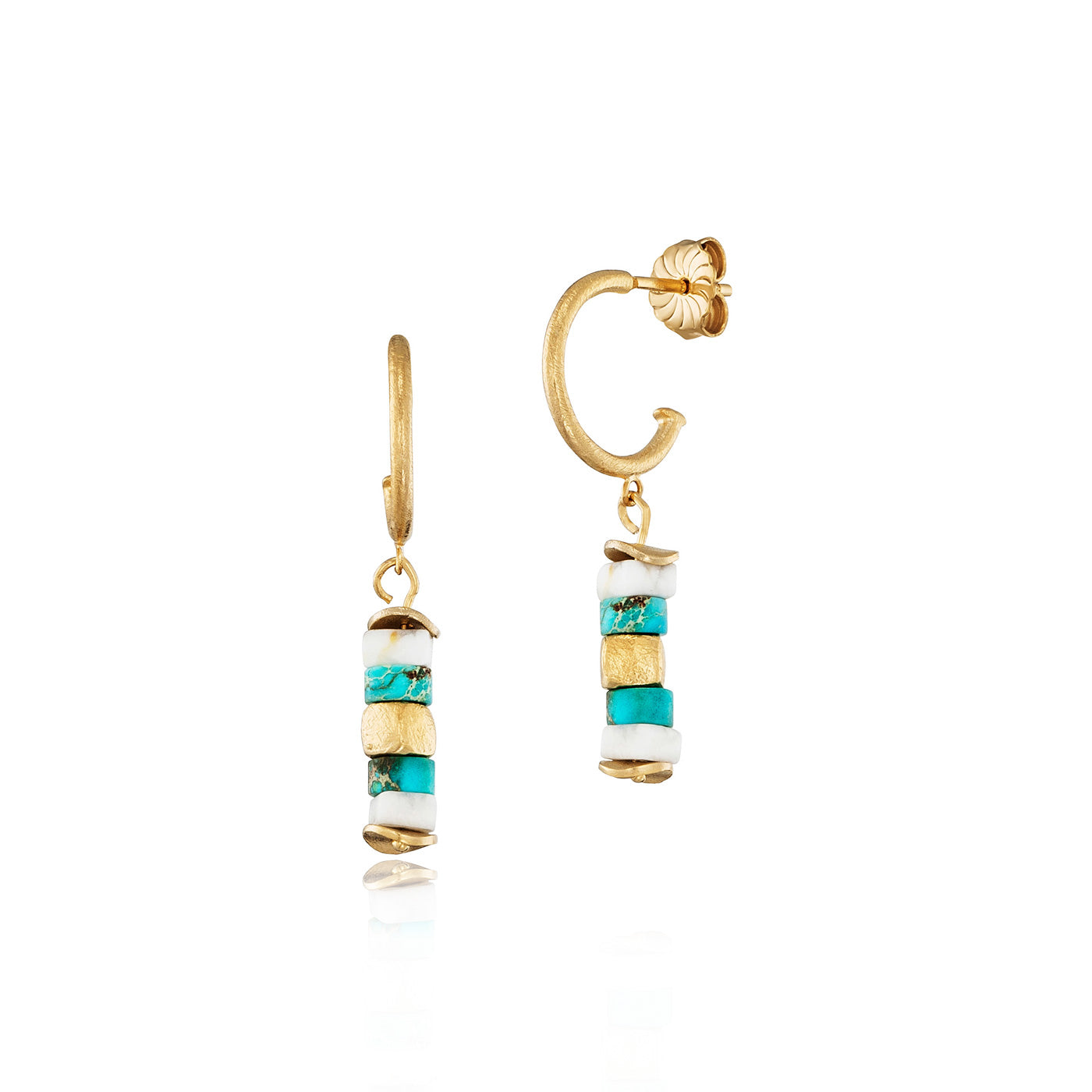 julie-julsen-loving-stones-ohrschmuck-vergoldet-mit-8-t-rkisen-edelsteinen-jaspi image 1