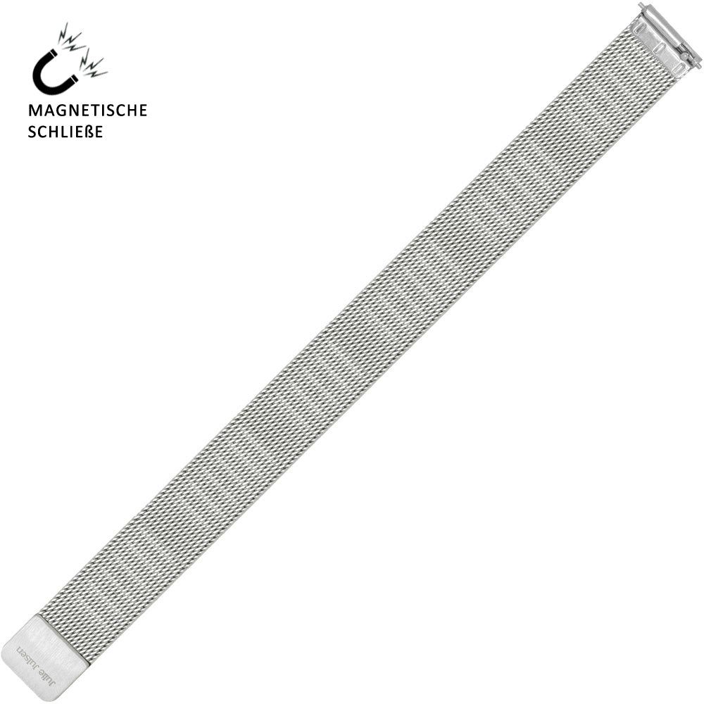 julie-julsen-meshband-mit-magnetverschluss-edelstahl-silber-14-mm image 1