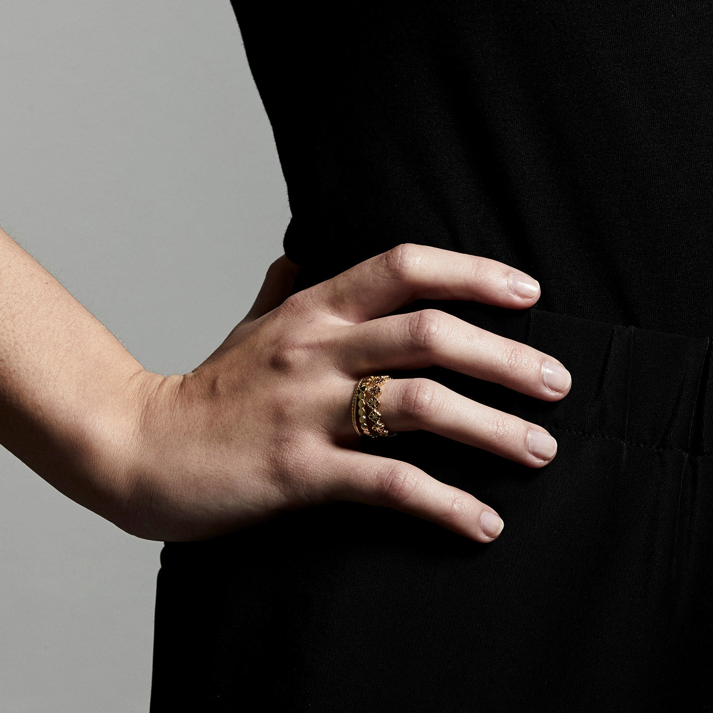 pilgrim-joy-ring-set-3-teilig-goldplattiert-verstellbare-stapelringe image 2