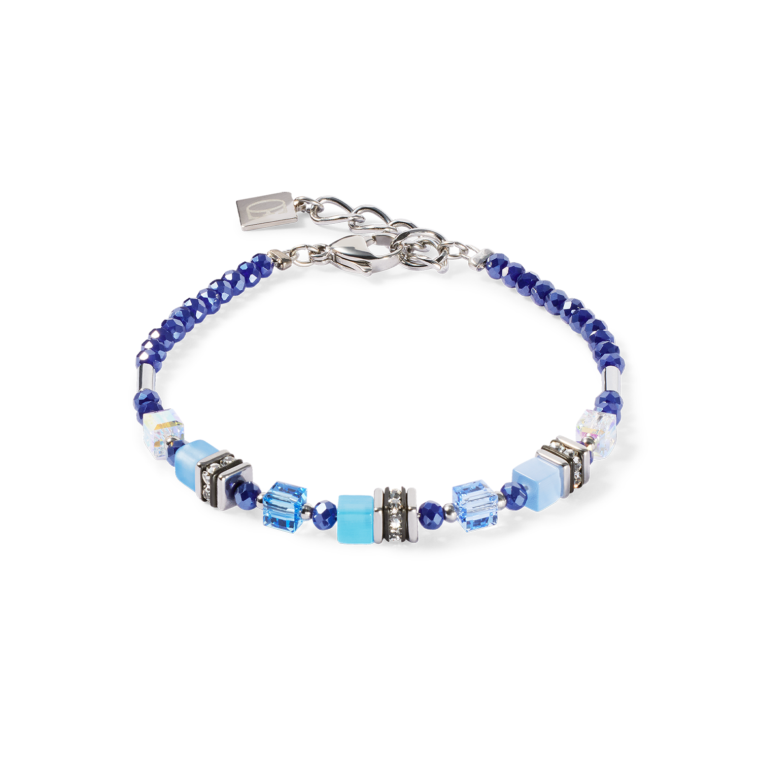coeur-de-lion-geocube-armband-mini-cubes-blau image 1