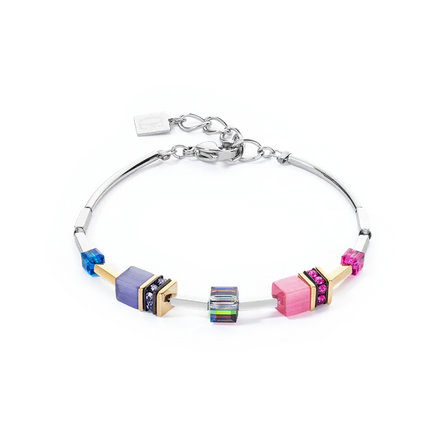coeur-de-lion-geocube-iconic-lite-armband-rainbow-silber image 1