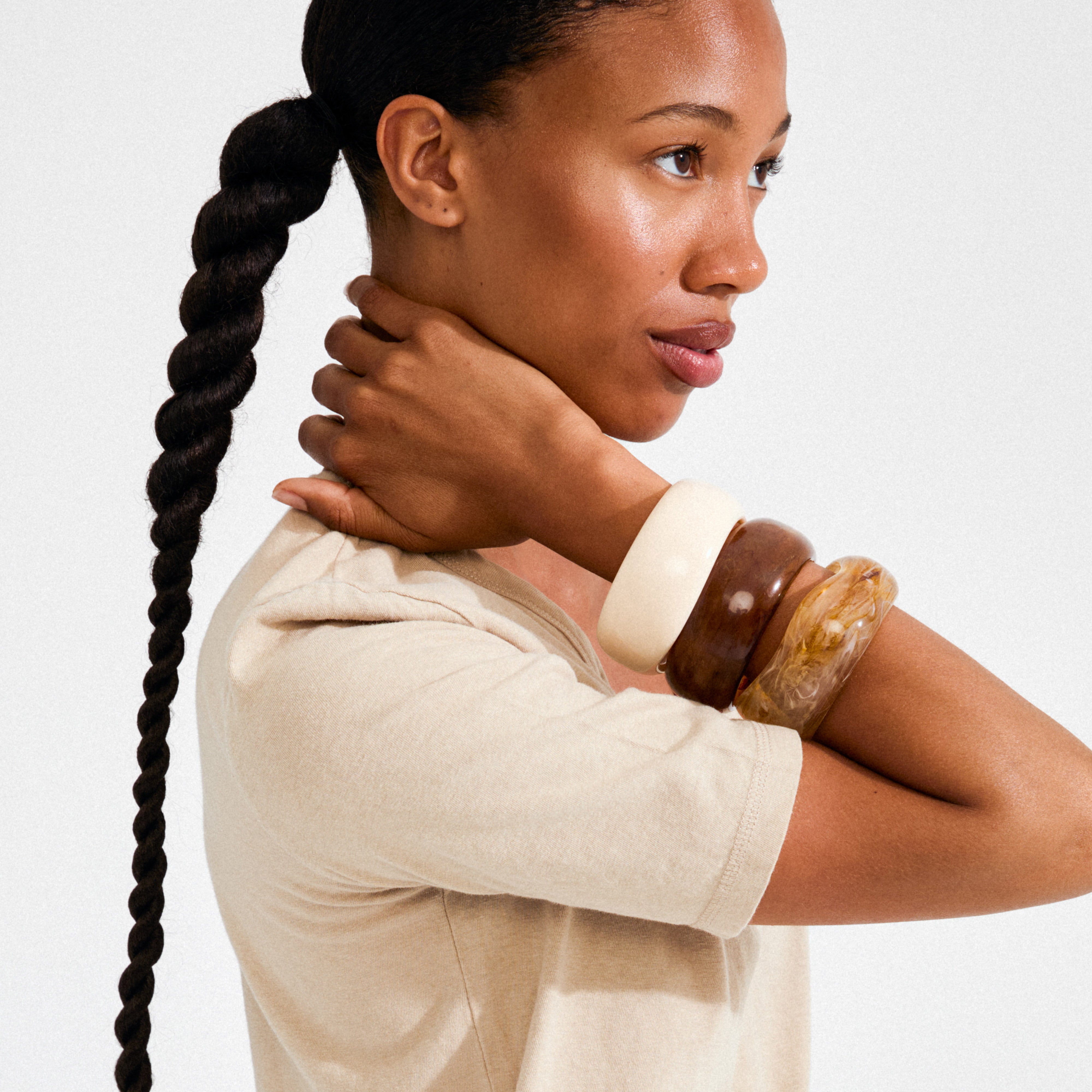 pilgrim-aase-maxi-armreif-cremewei-chunky-bangle image 7