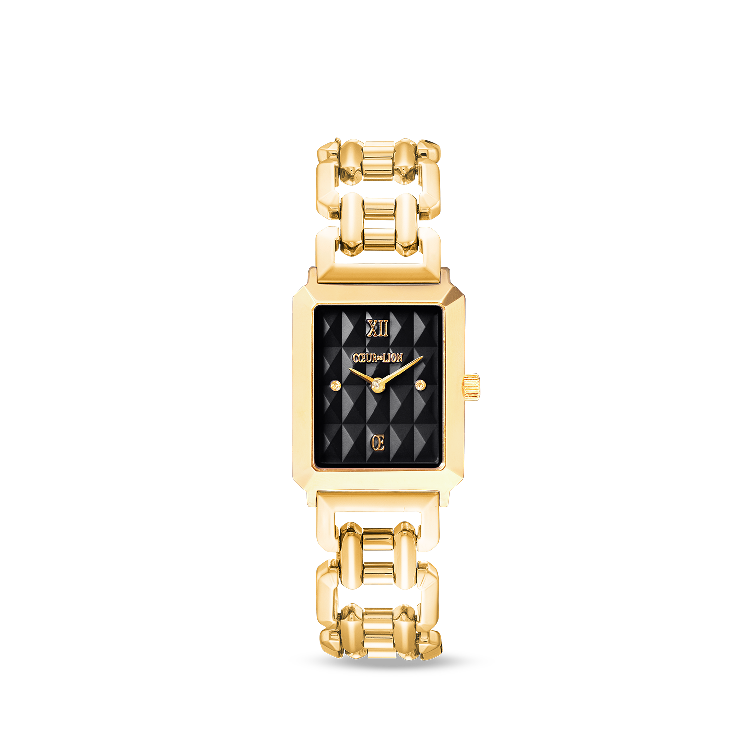 coeur-de-lion-uhr-iconic-spikes-schwarz-gold-statement image 1