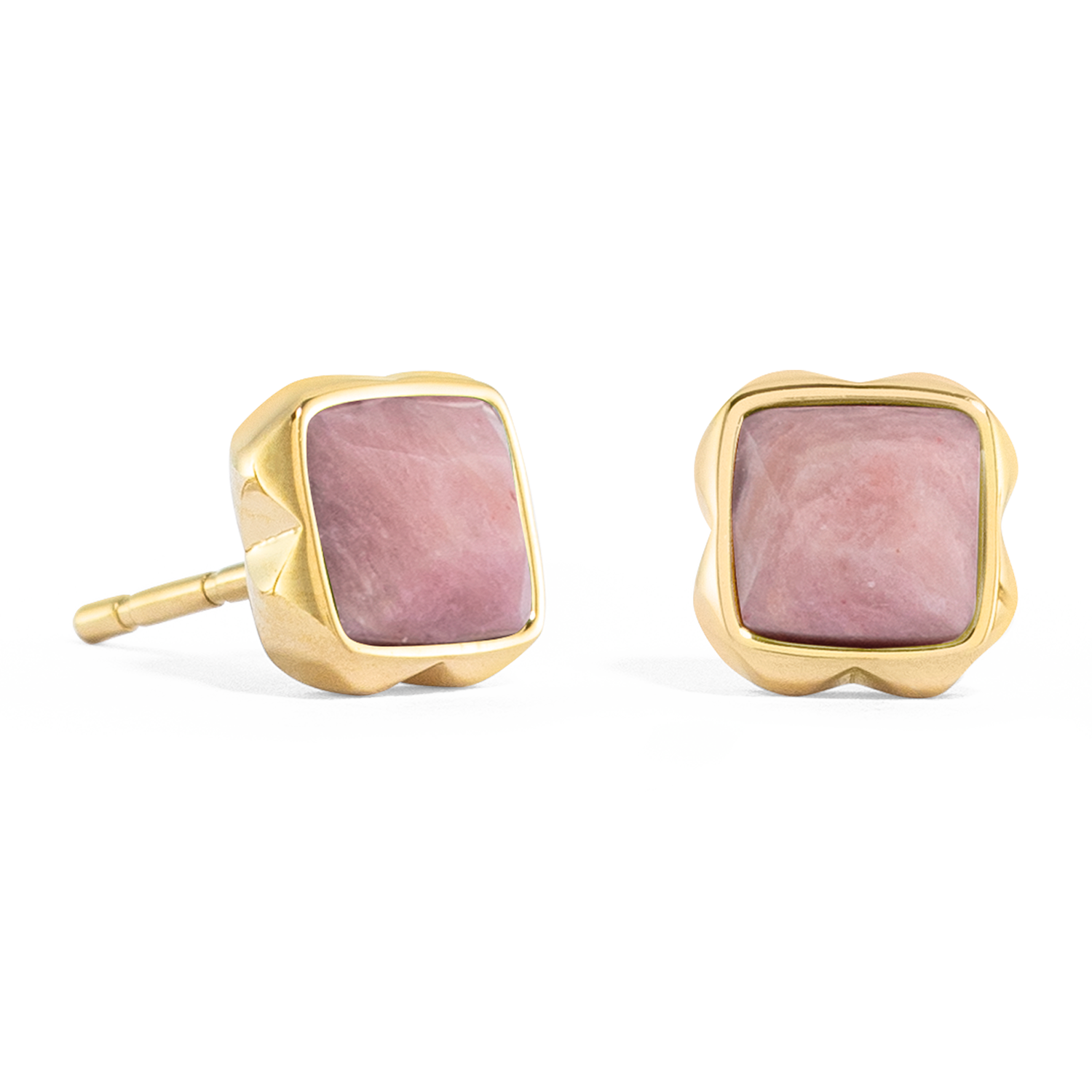 coeur-de-lion-birthstone-juli-ohrringe-rhodochrosit-gold-ohrstecker-0-8-cm image 2
