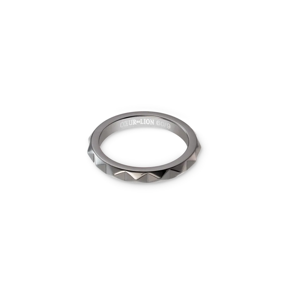 coeur-de-lion-ring-spikes-anthrazit-edelstahl image 1