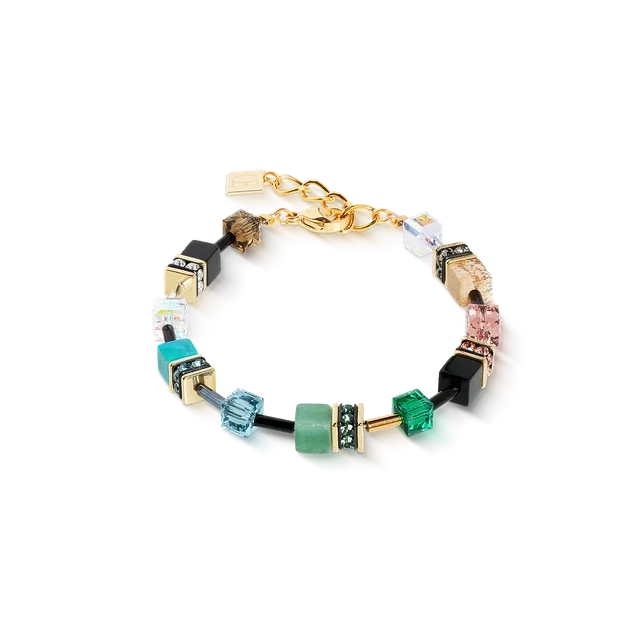 coeur-de-lion-geocube-iconic-precious-armband-art-nouveau-gold-multicolor image 1