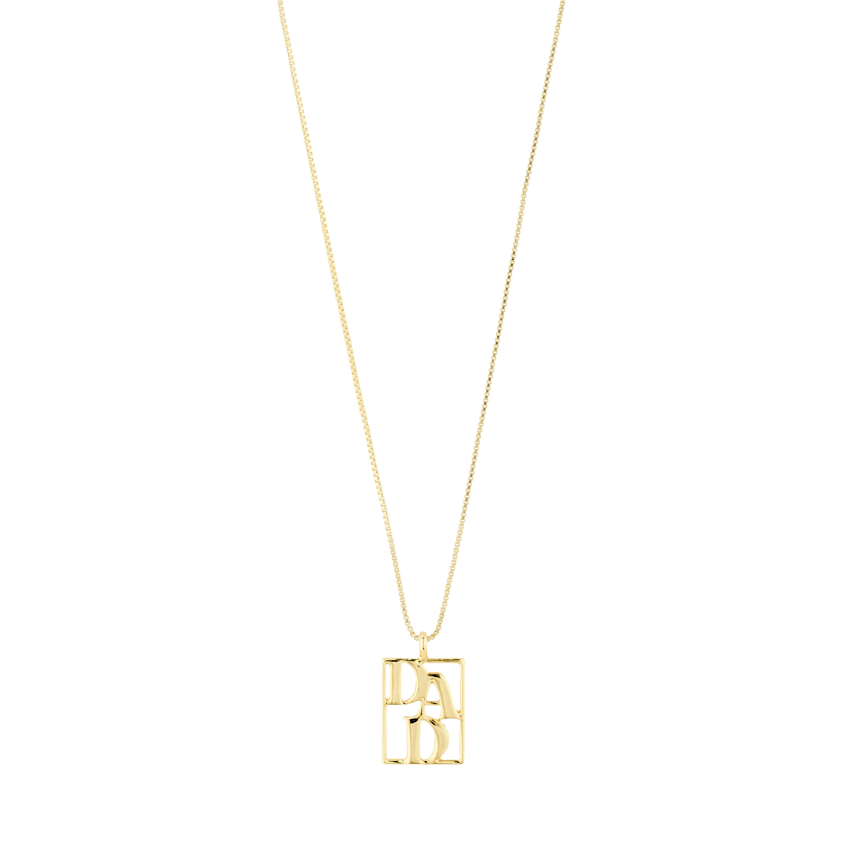 pilgrim-love-tag-dad-halskette-goldplattiert-mit-anh-nger image 1