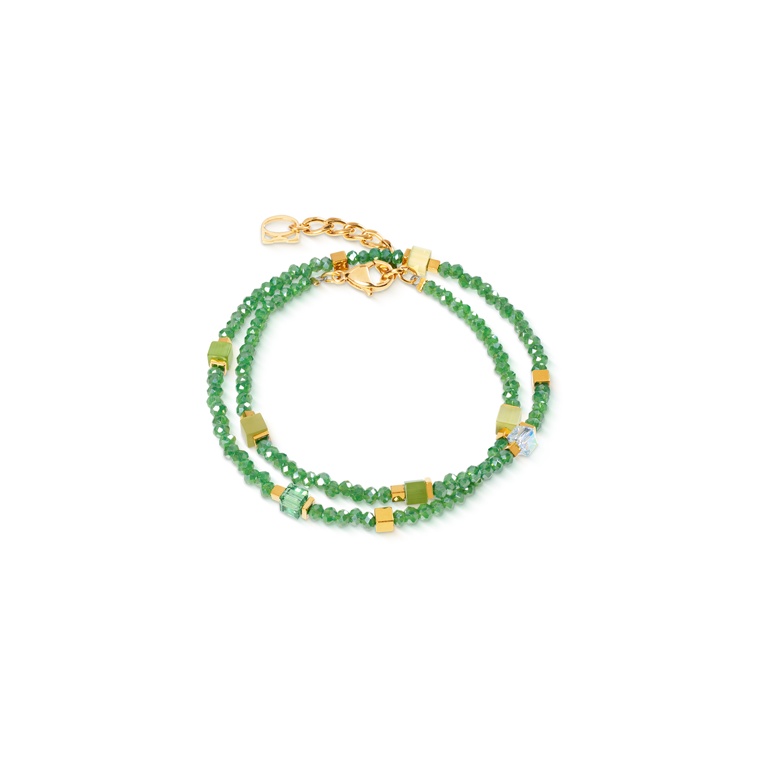 coeur-de-lion-joyful-colours-flex-armband-gold-gr-n image 1