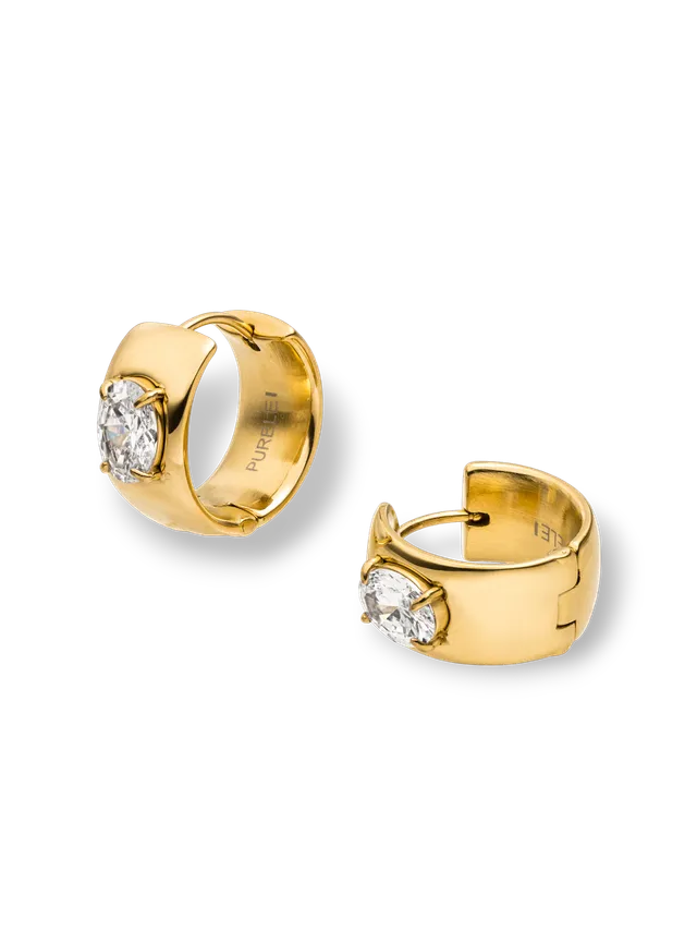 purelei-glam-ohrringe-creolen-mit-zirkonia-in-gold-ros-gold-silber image 1