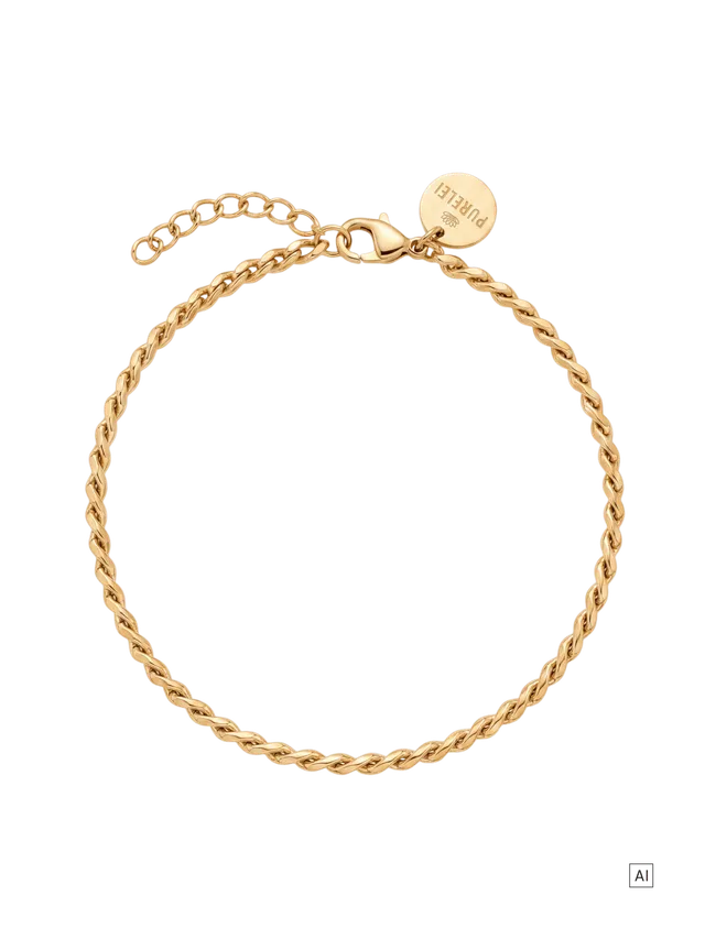 purelei-wheat-armband-f-r-herren-verstellbar-19-21-cm-edelstahl image 1
