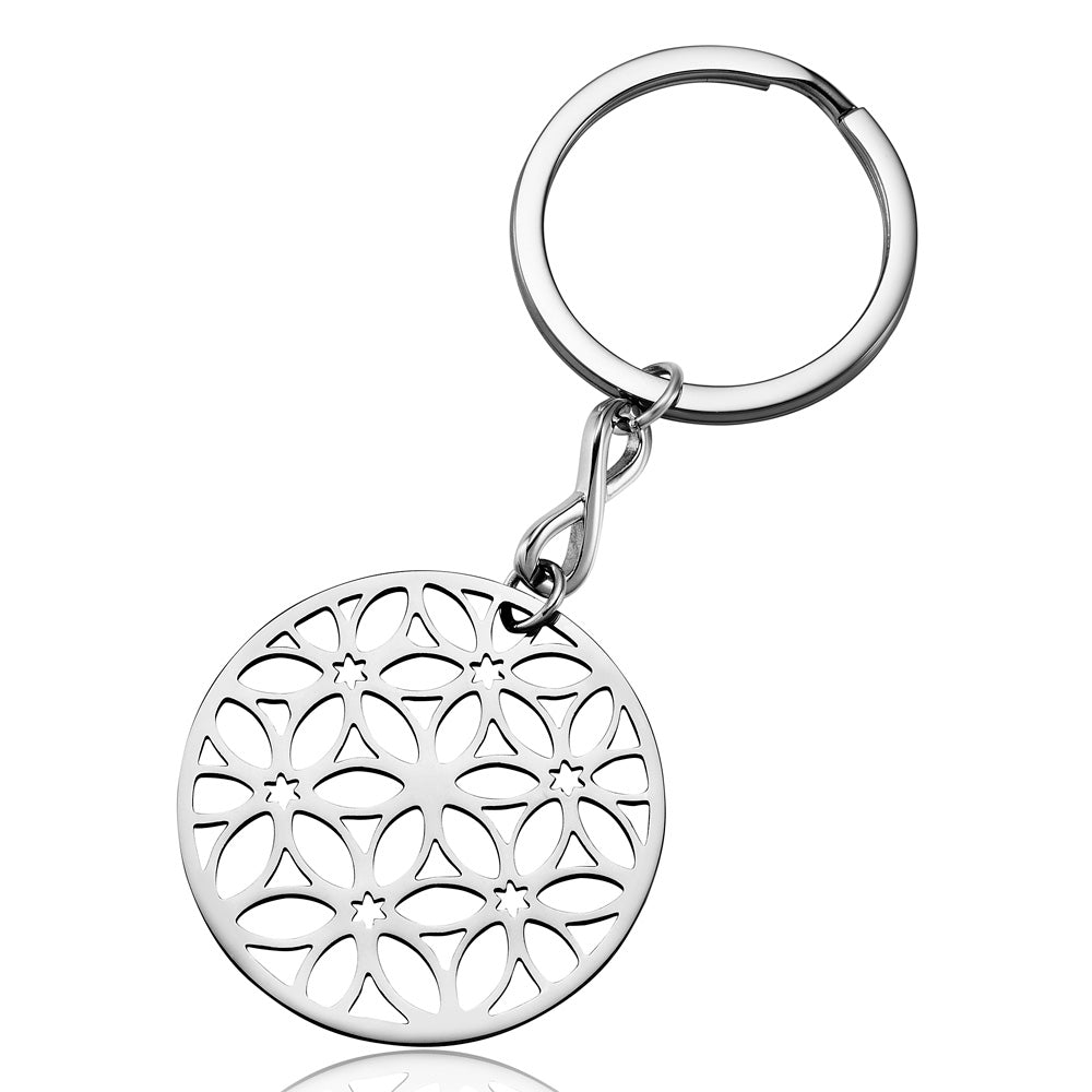 julie-julsen-lebensblume-schl-sselanh-nger-edelstahl-silber-35-mm image 1