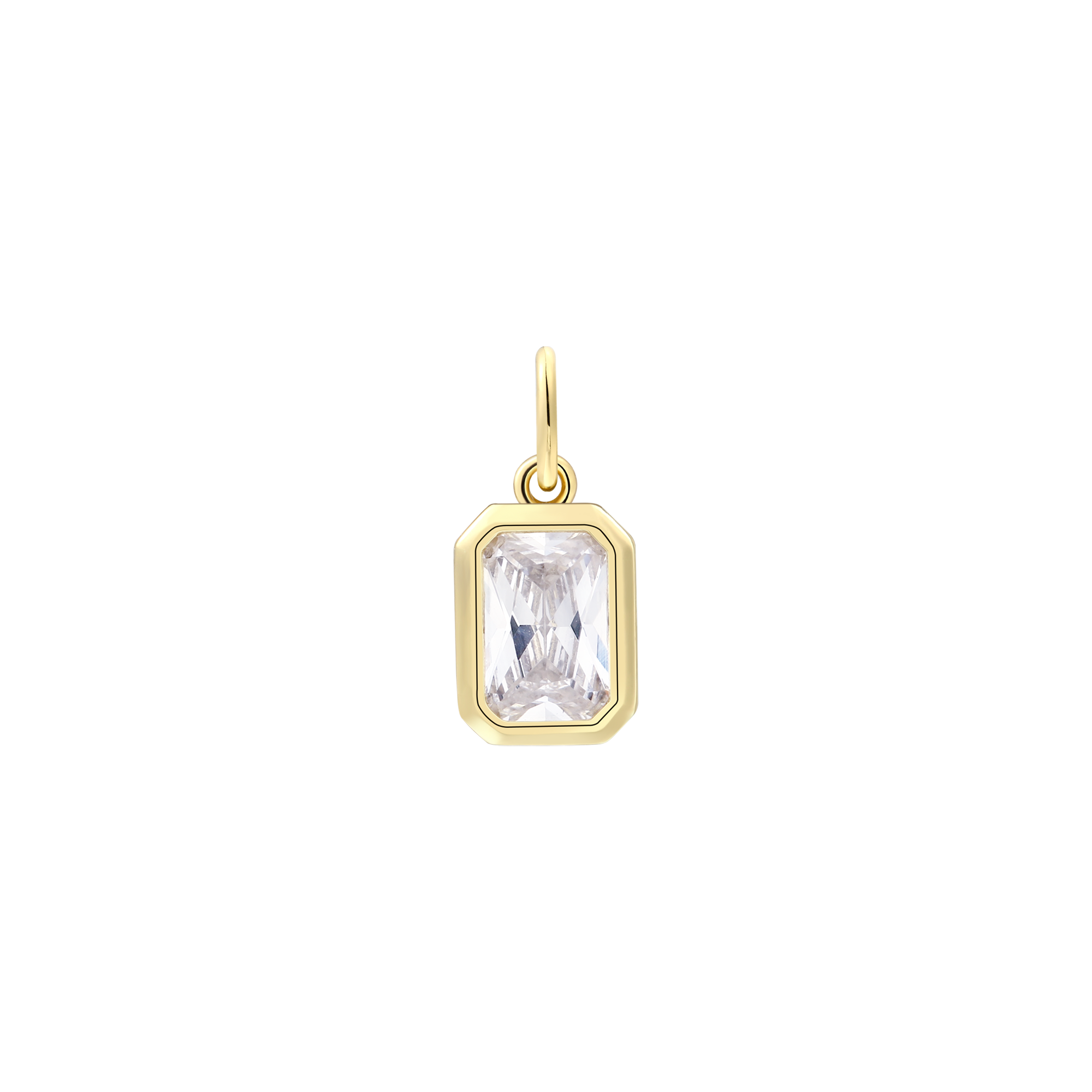 xenox-zarge-charm-925-sterlingsilber-rhodiniert-mit-zirkonia-smaragd-cut image 2