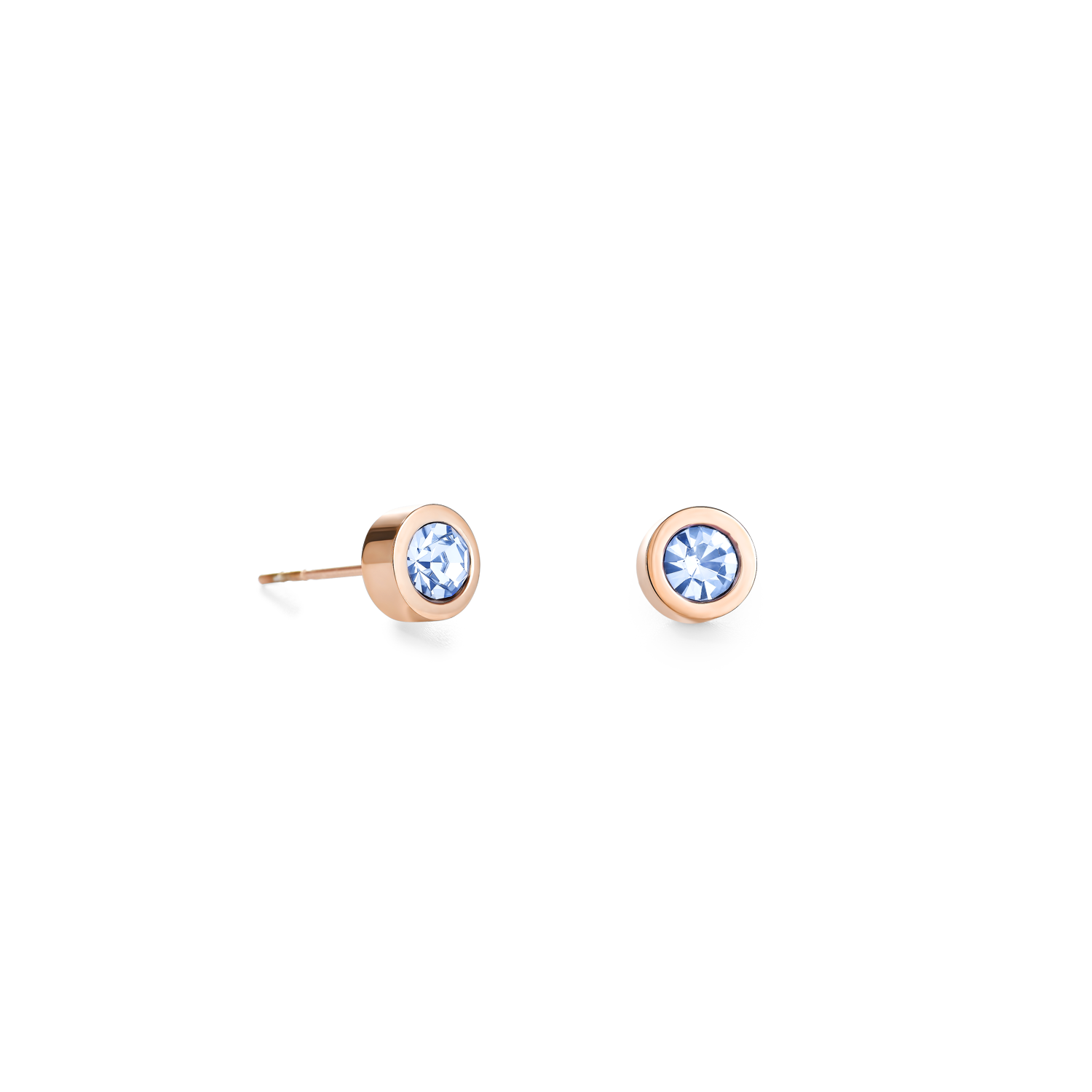 coeur-de-lion-ohrringe-kristall-edelstahl-hellblau-ros-gold image 1