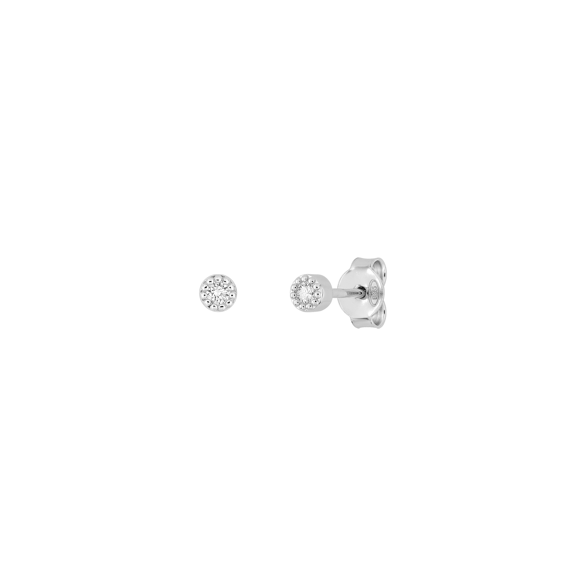 xenox-beaded-zarge-ohrringe-925-sterlingsilber-mit-lab-grown-diamonds image 2