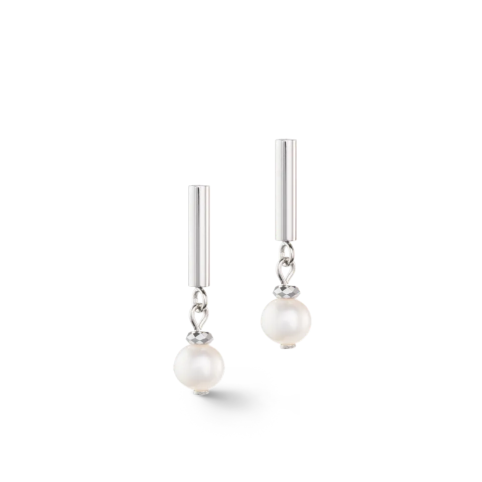coeur-de-lion-ohrringe-classy-s-wasserperle-silber image 1