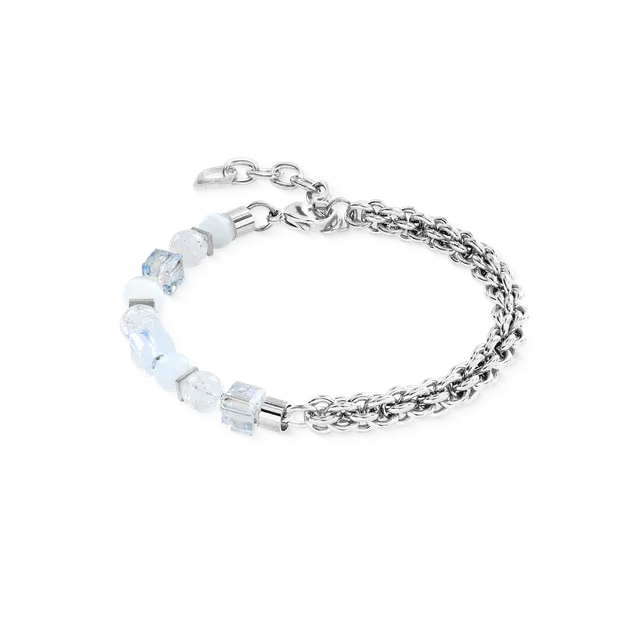 coeur-de-lion-armband-cube-nexus-silber-wei image 1
