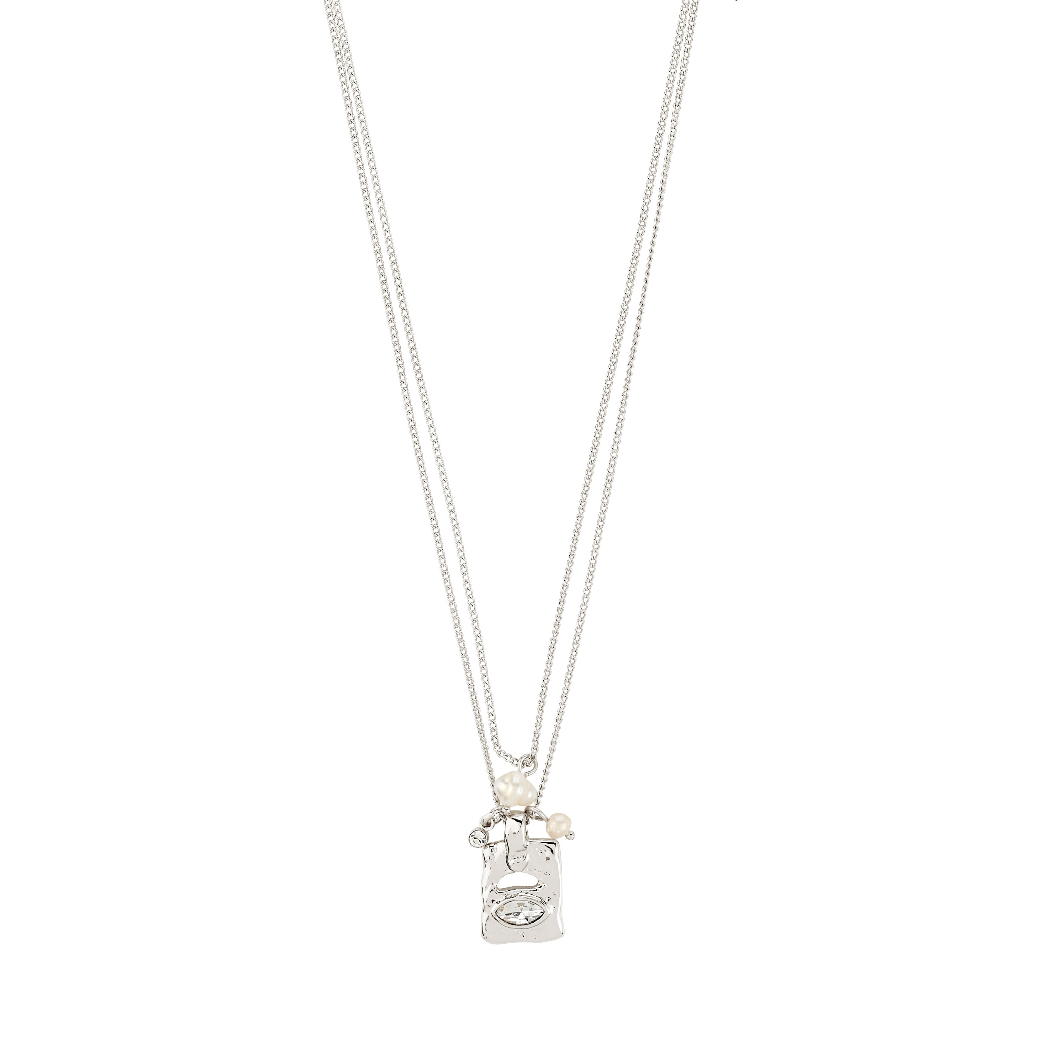 pilgrim-fire-halskette-2-in-1-set-versilbert-perle-preciosa-anh-nger image 1