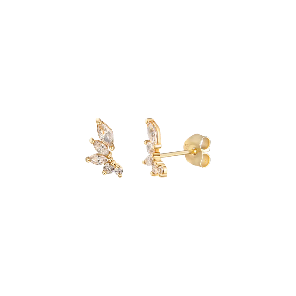 xenox-fine-ohrringe-585-gelbgold-mit-zirkonia-2 image 1