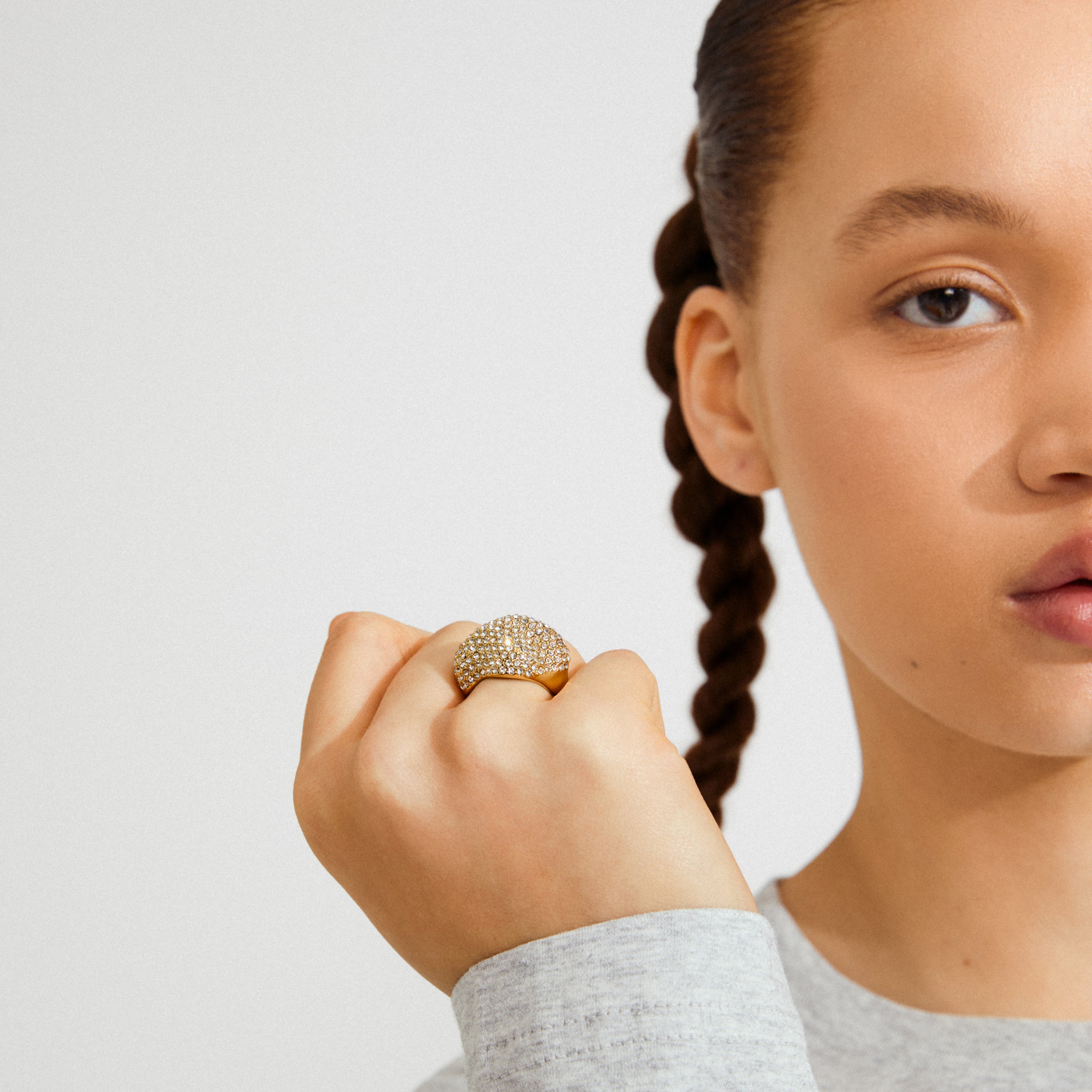 pilgrim-lael-ring-goldplattiert-gewellt-mit-preciosa-kristallen image 2