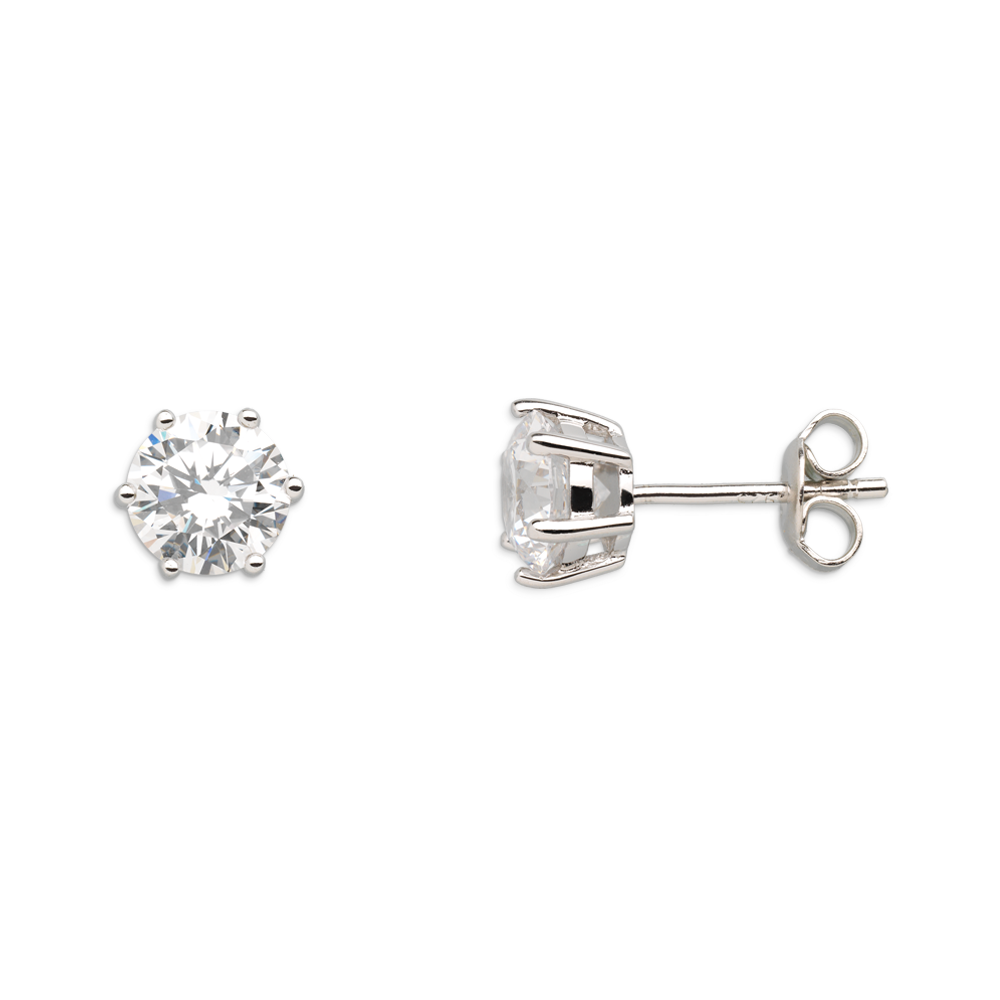 xenox-krappe-ohrringe-925-sterlingsilber-rhodiniert-mit-zirkonia-2 image 1