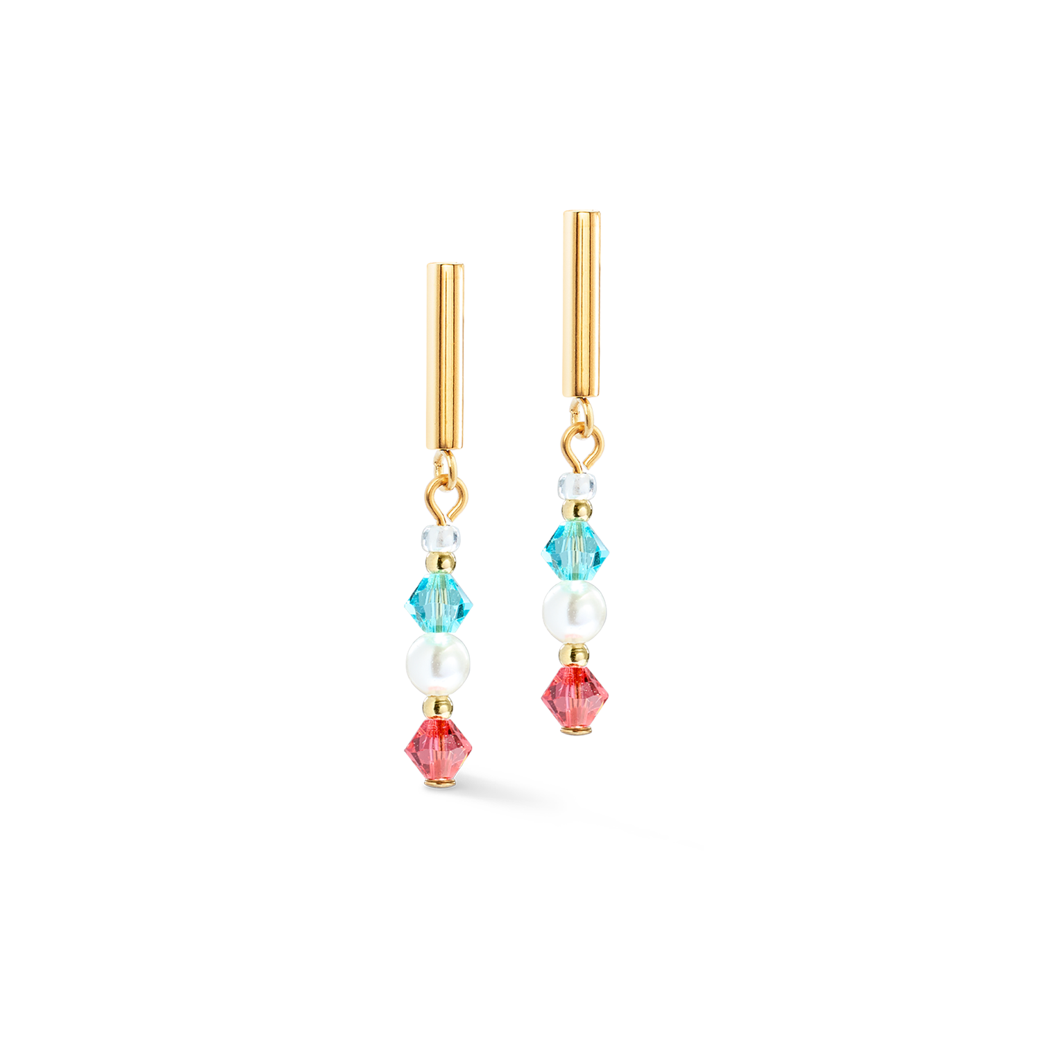 coeur-de-lion-princess-pearls-ohrringe-gold-rainbow image 2