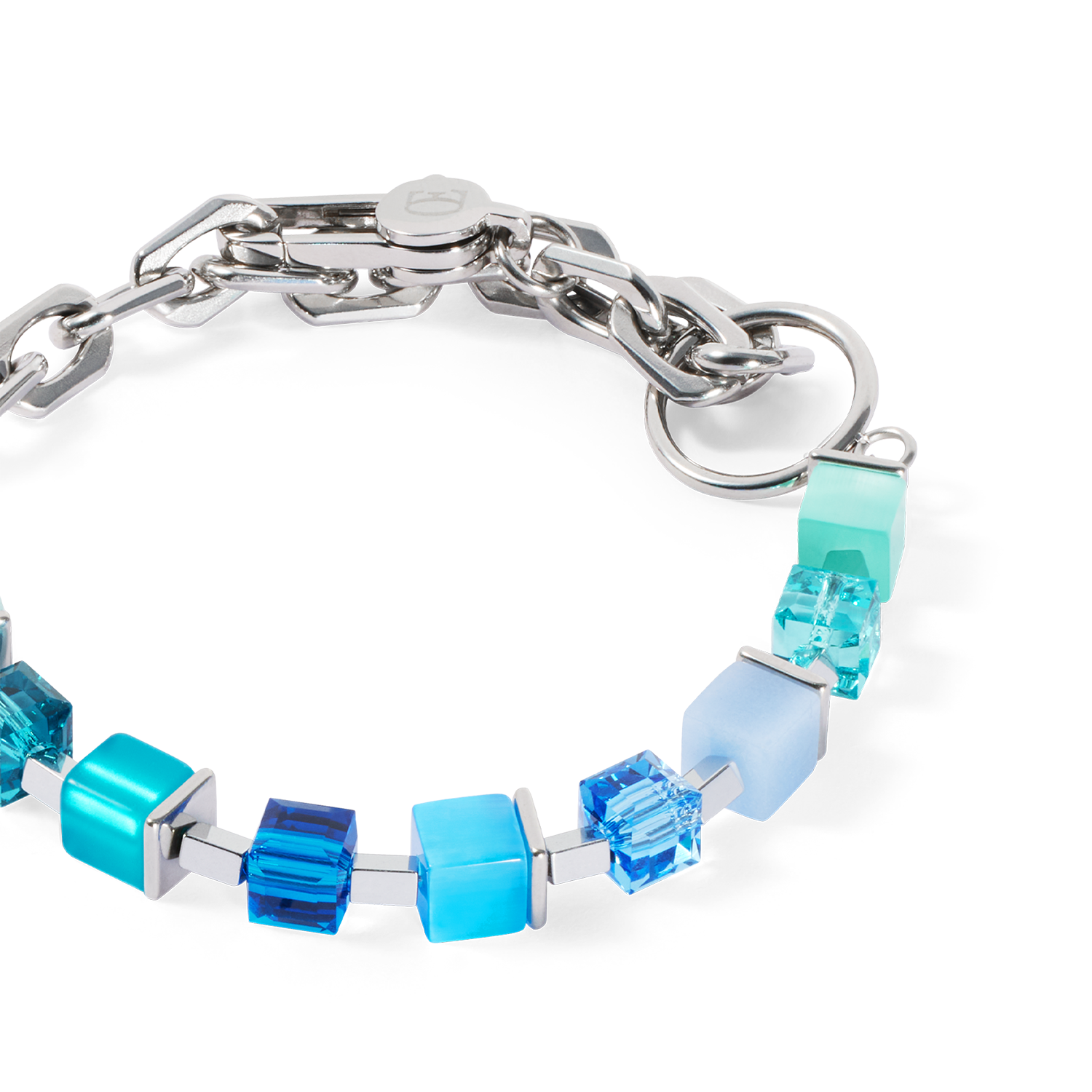 coeur-de-lion-cube-fusion-charm-armband-silber-ocean image 2