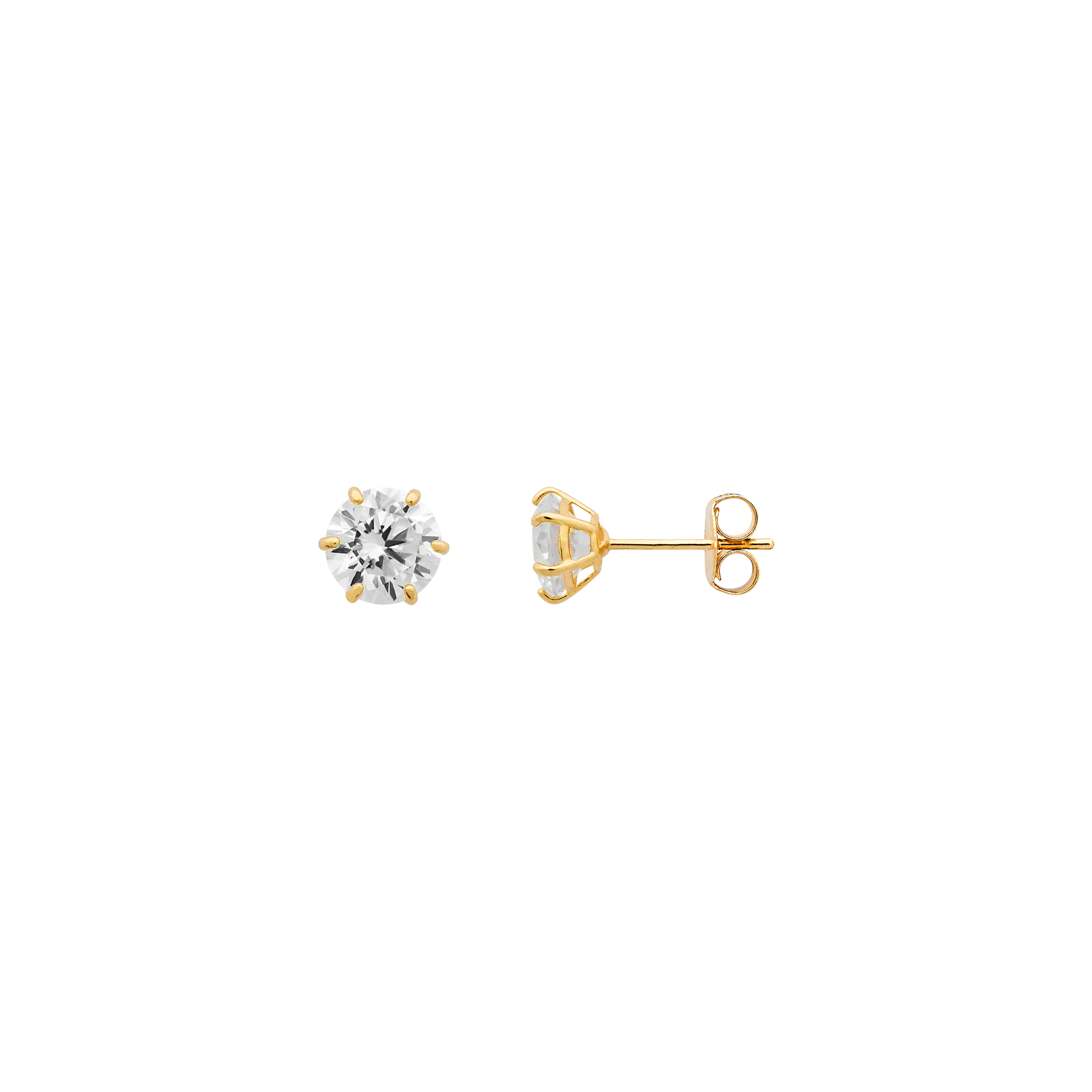 xenox-fine-krappe-midi-ohrringe-585-gelbgold-mit-5-mm-zirkonia image 1