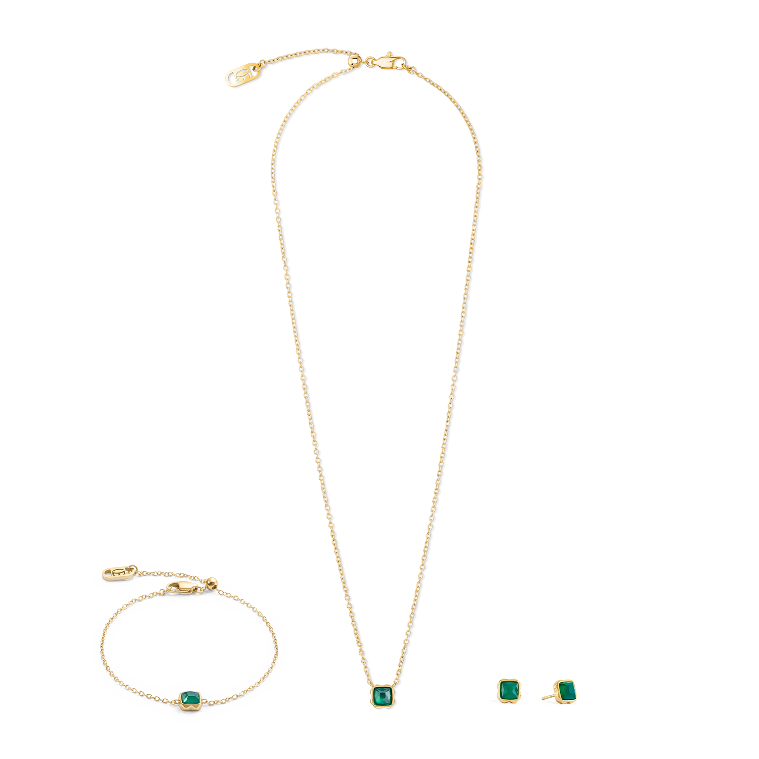 coeur-de-lion-birthstone-mai-armband-gr-ner-achat-gold image 3