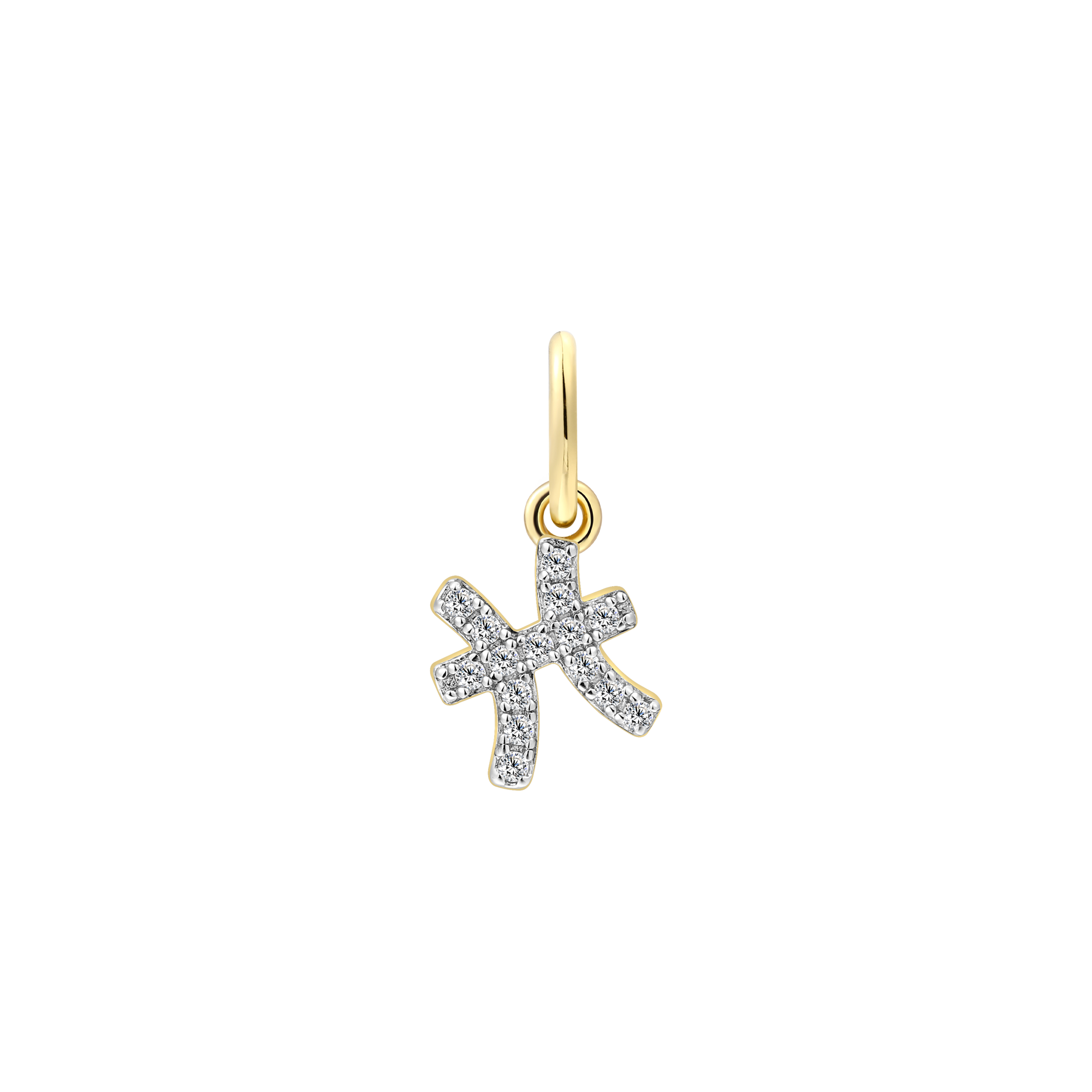 xenox-fische-charm-925-sterlingsilber-18k-vergoldet-mit-zirkonia image 1