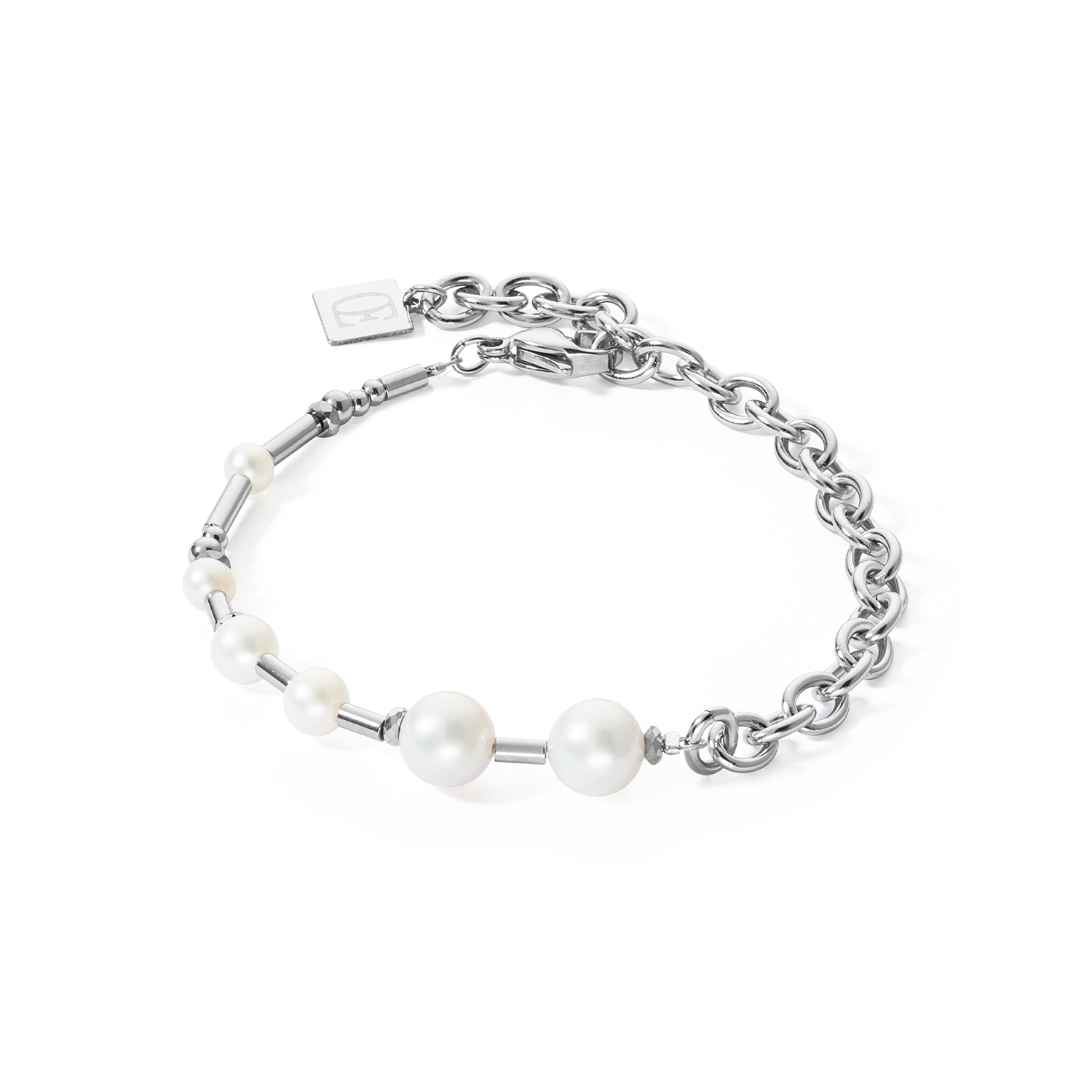 coeur-de-lion-armband-s-wasserperlen-chain-multiwear-silber image 1