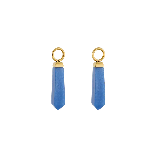 coeur-de-lion-ear-me-up-charm-obelisk-gold-blau-sodalith image 1