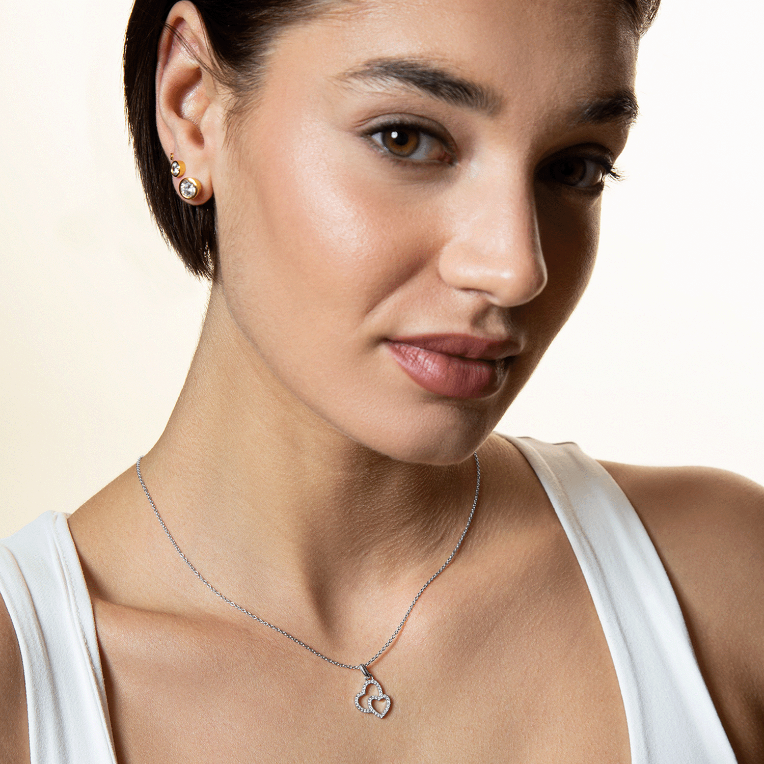 xenox-love-story-halskette-925-sterlingsilber-rhodiniert-mit-zirkonia image 3